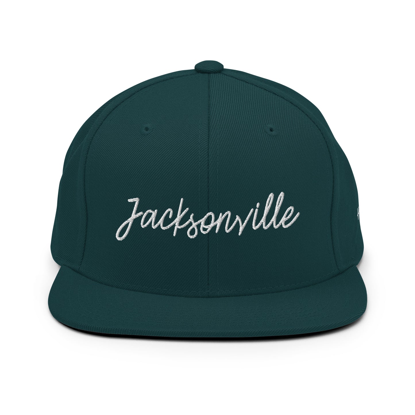 Jacksonville Retro Script 6 Panel Snapback Hat