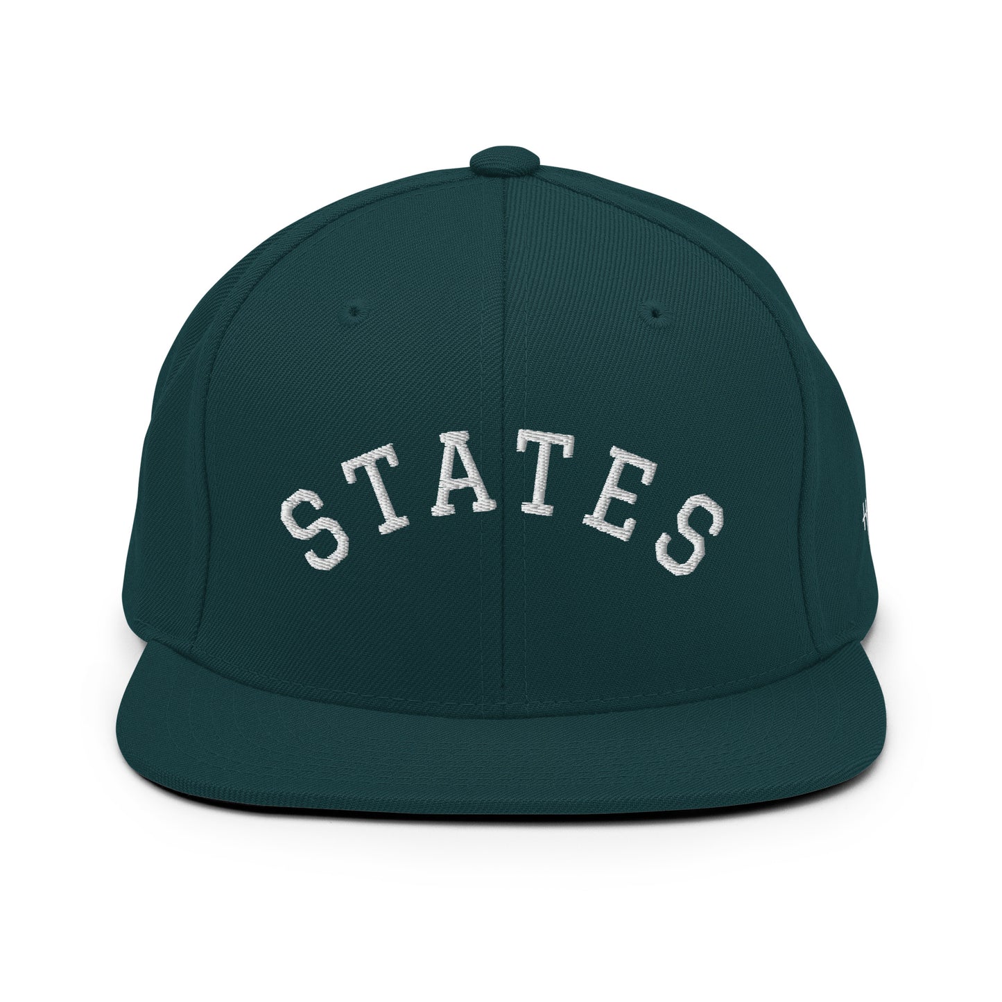United States USA "States" Arch 6 Panel Snapback Hat