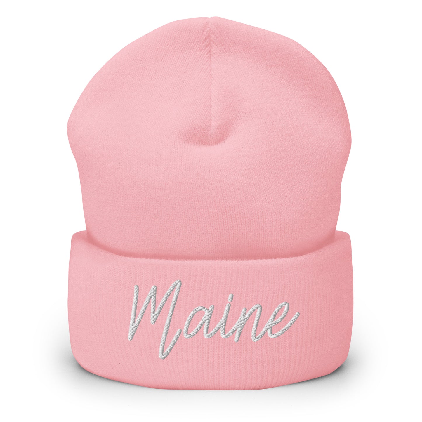 Maine Retro Script Cuffed Beanie Hat