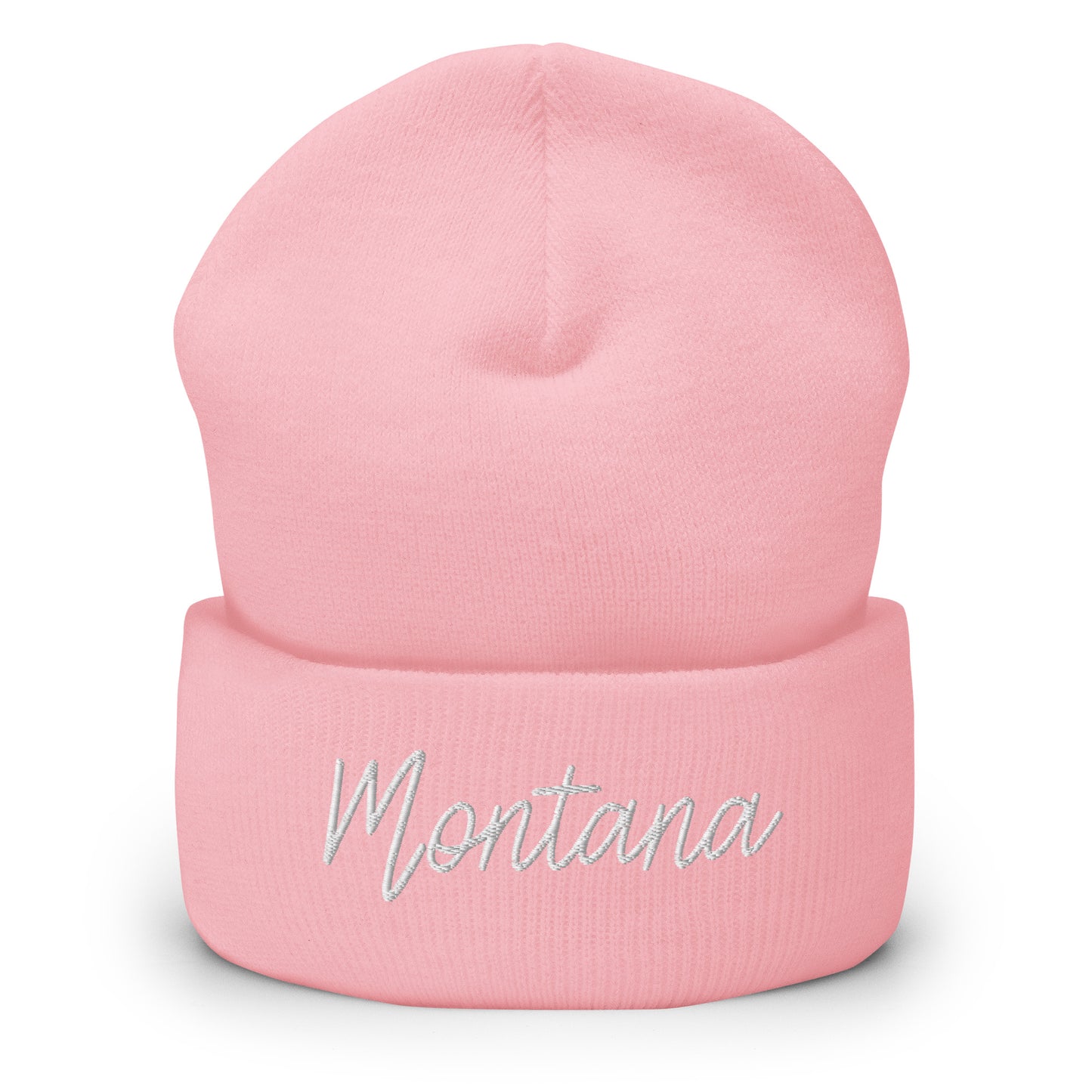 Montana Retro Script Cuffed Beanie Hat