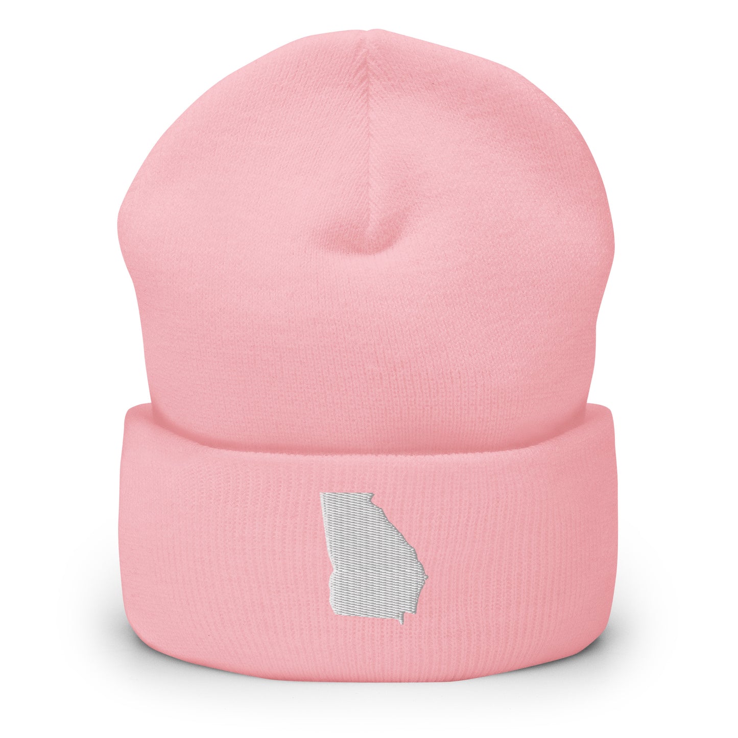 Georgia State Silhouette Cuffed Beanie Hat