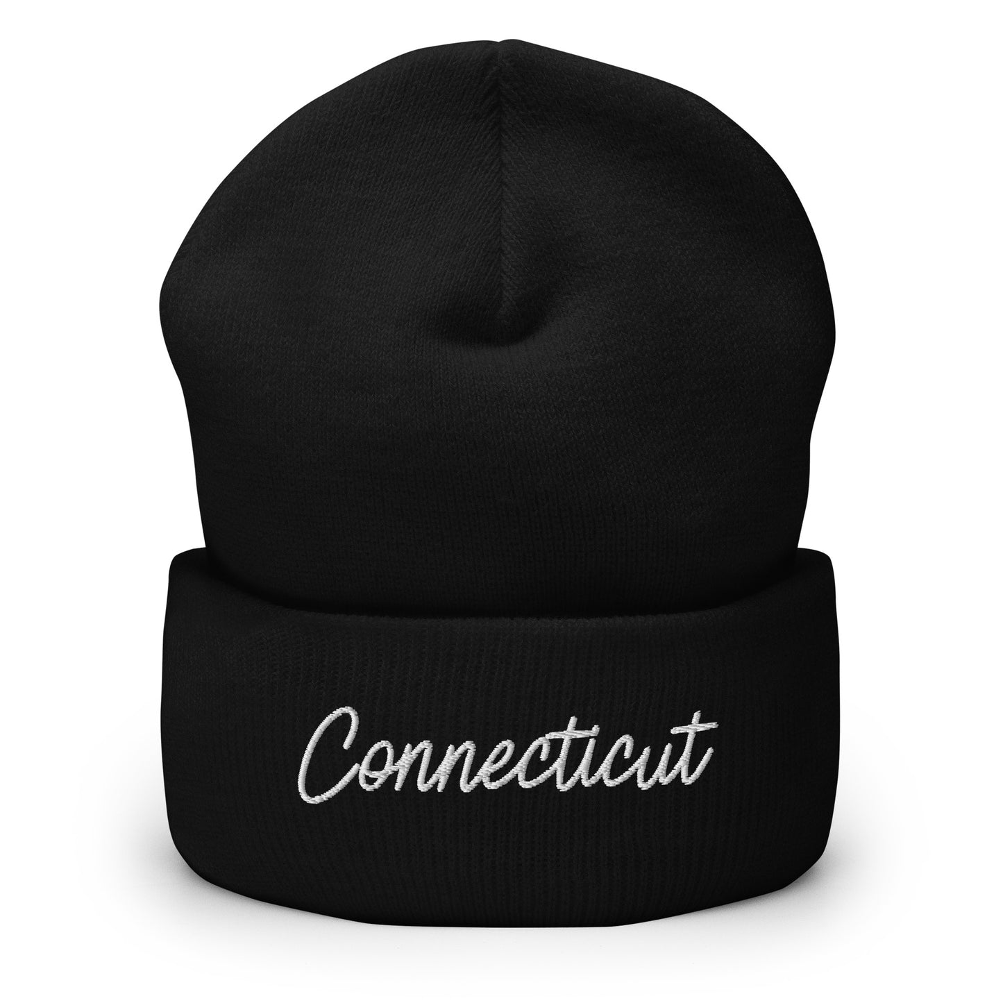 Connecticut Retro Script Cuffed Beanie Hat