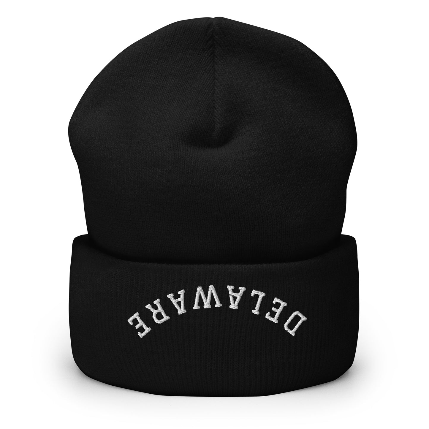 Delaware Upside Down Arch Cuffed Beanie Hat