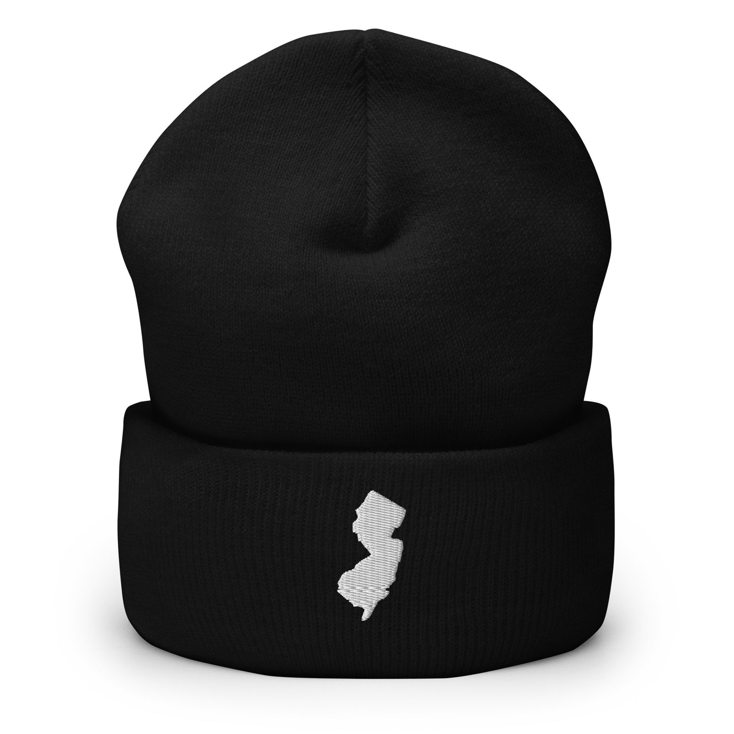 New Jersey State Silhouette Cuffed Beanie Hat
