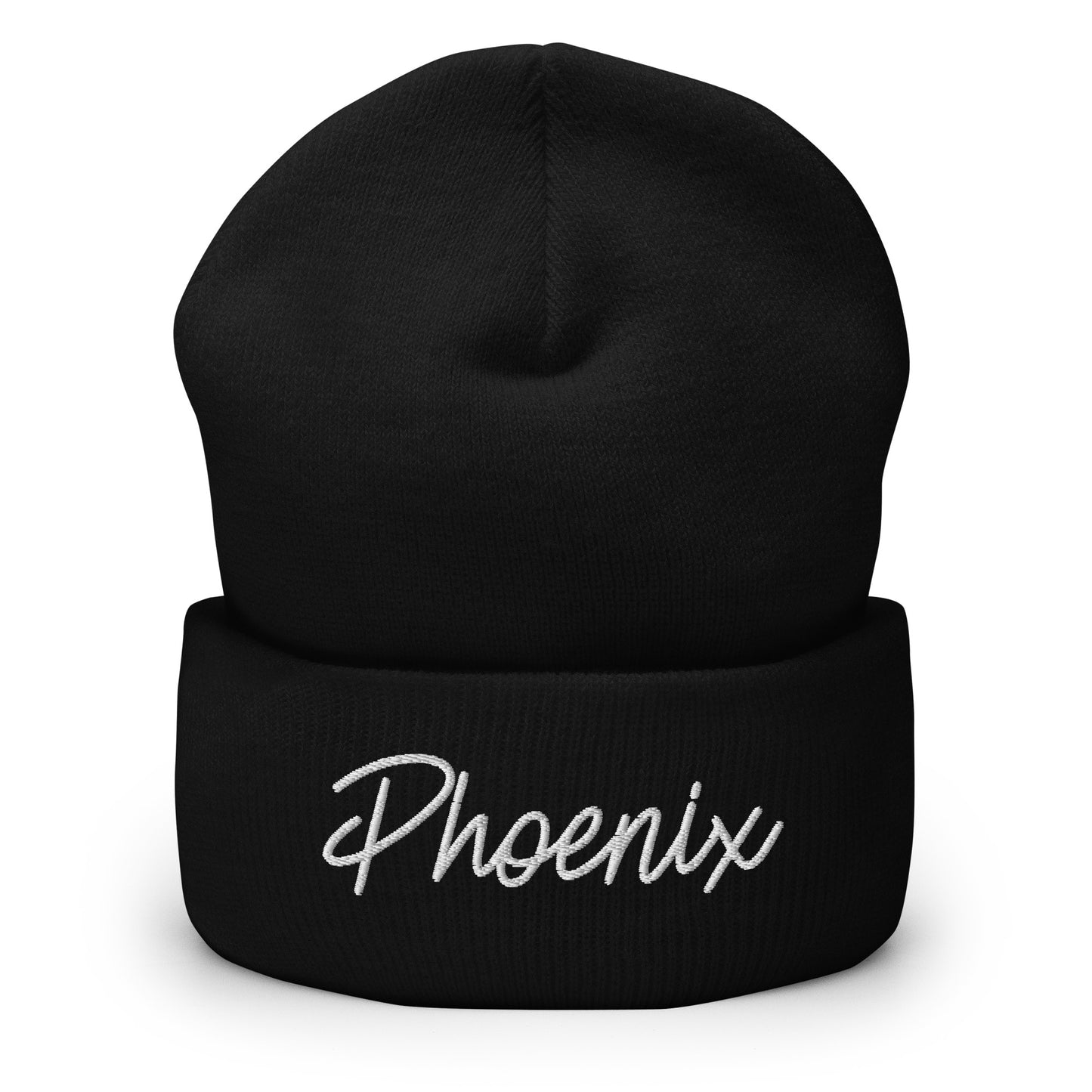 Phoenix Retro Script Cuffed Beanie Hat