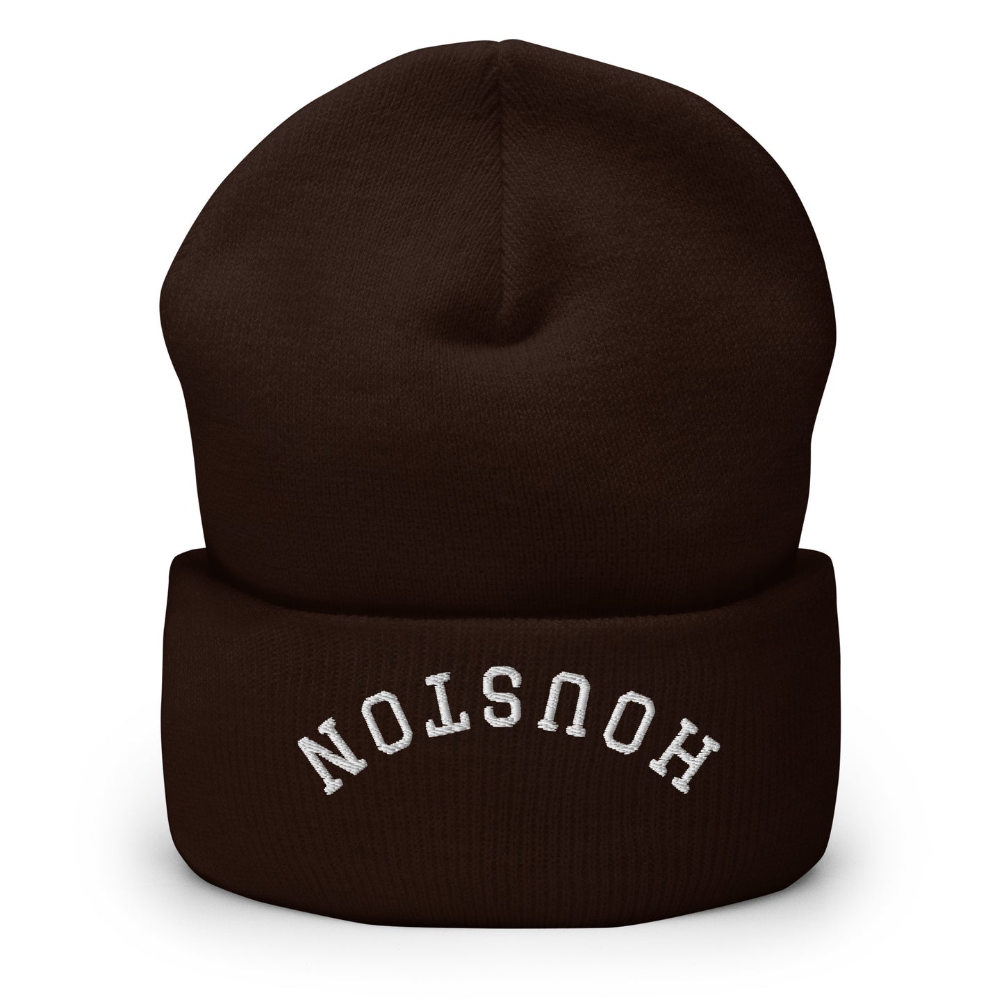 Houston Upside Down Arch Cuffed Beanie Hat