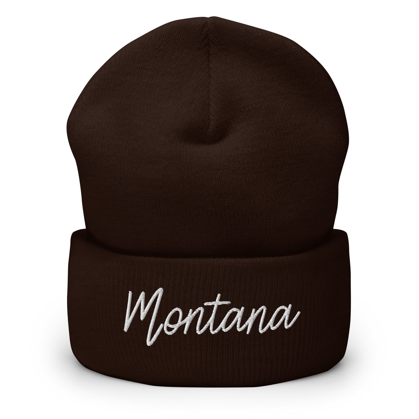 Montana Retro Script Cuffed Beanie Hat