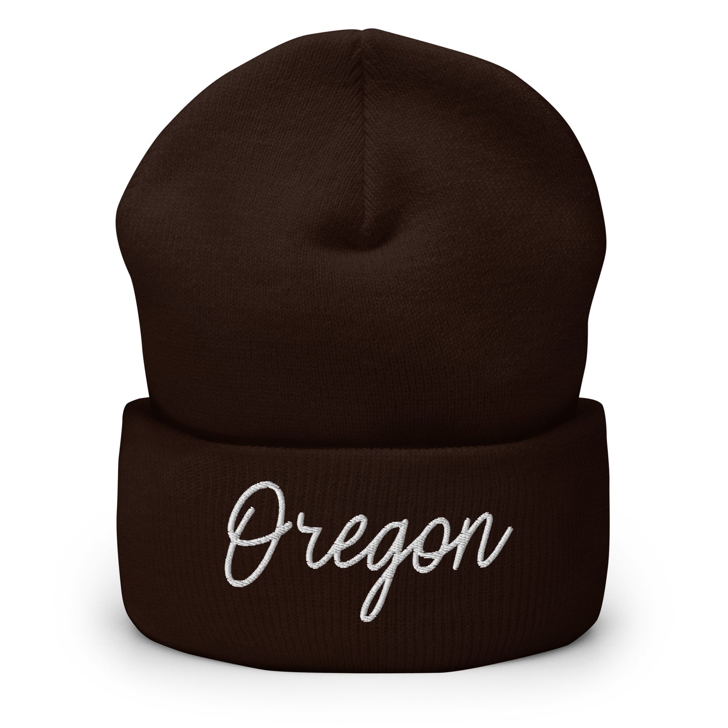 Oregon Retro Script Cuffed Beanie Hat