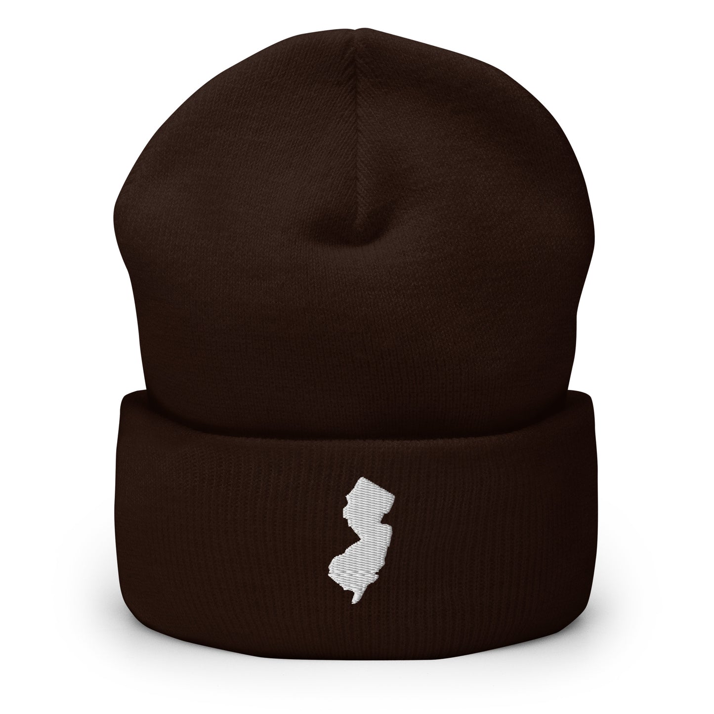 New Jersey State Silhouette Cuffed Beanie Hat