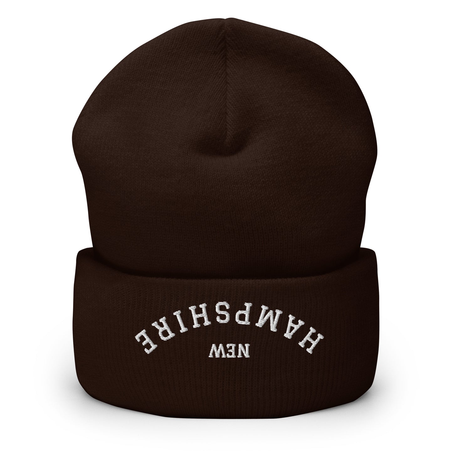 New Hampshire Upside Down Arch Cuffed Beanie Hat