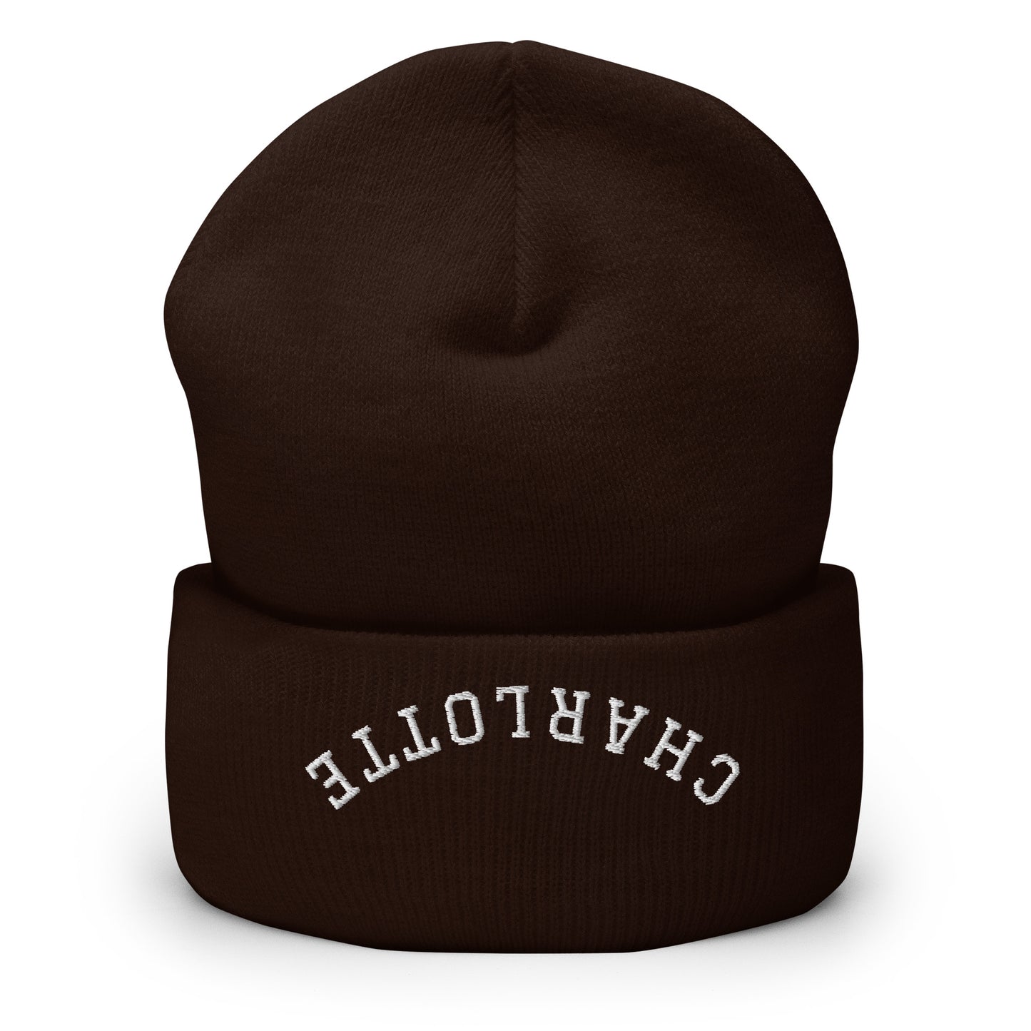 Charlotte Upside Down Arch Cuffed Beanie Hat
