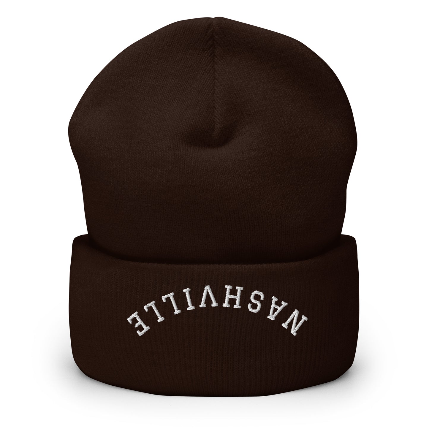 Nashville Upside Down Arch Cuffed Beanie Hat