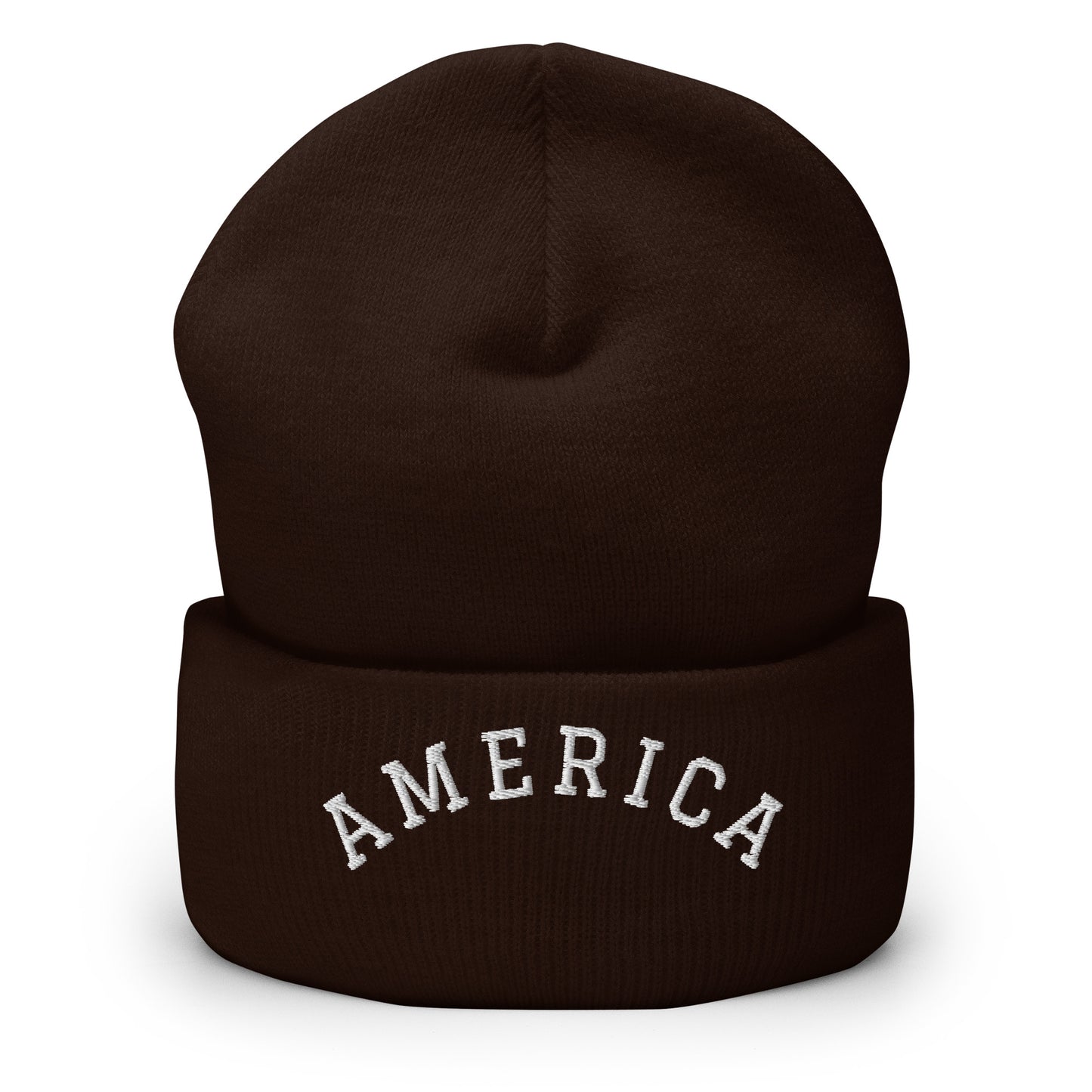 United States USA "America" Arch Cuffed Beanie Hat