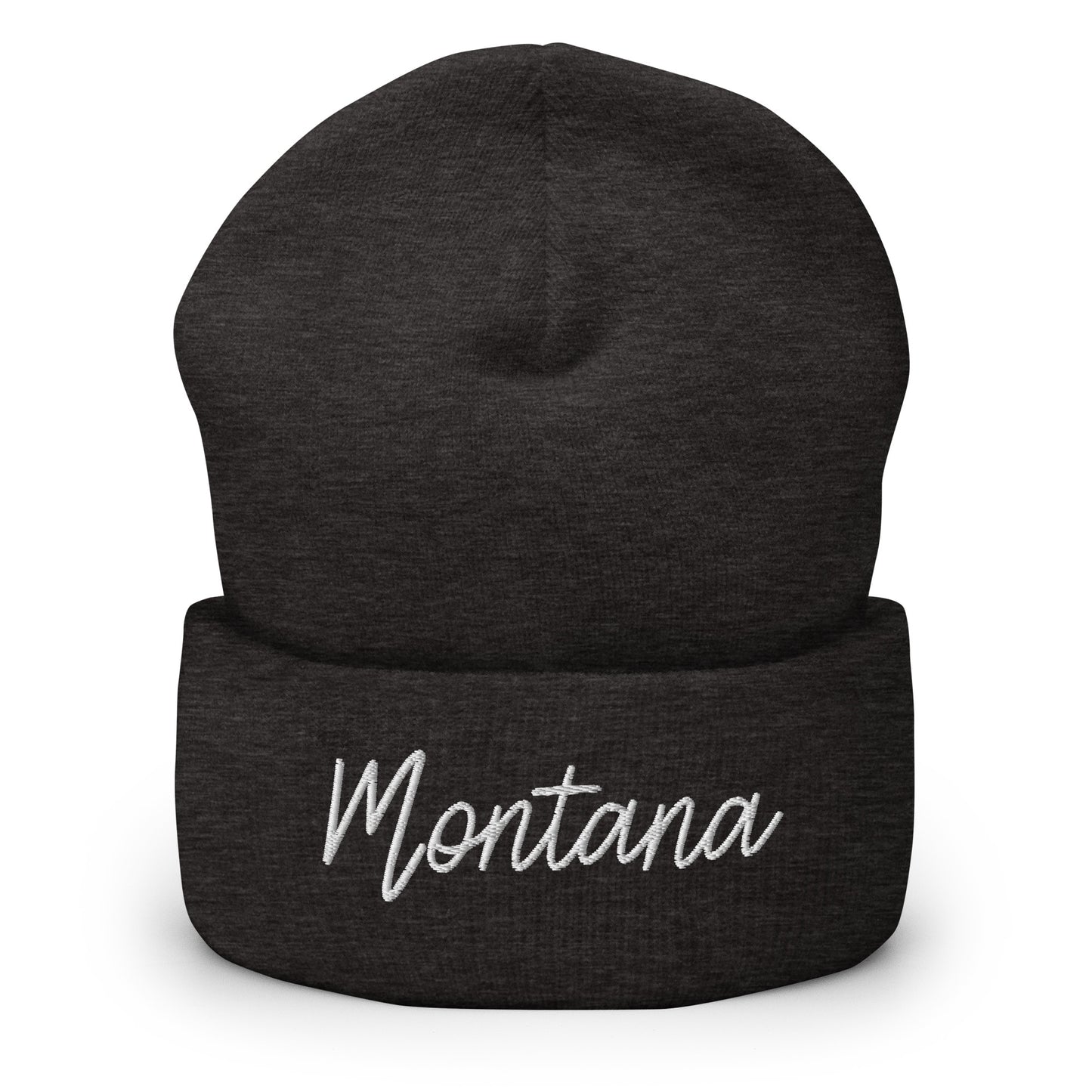 Montana Retro Script Cuffed Beanie Hat