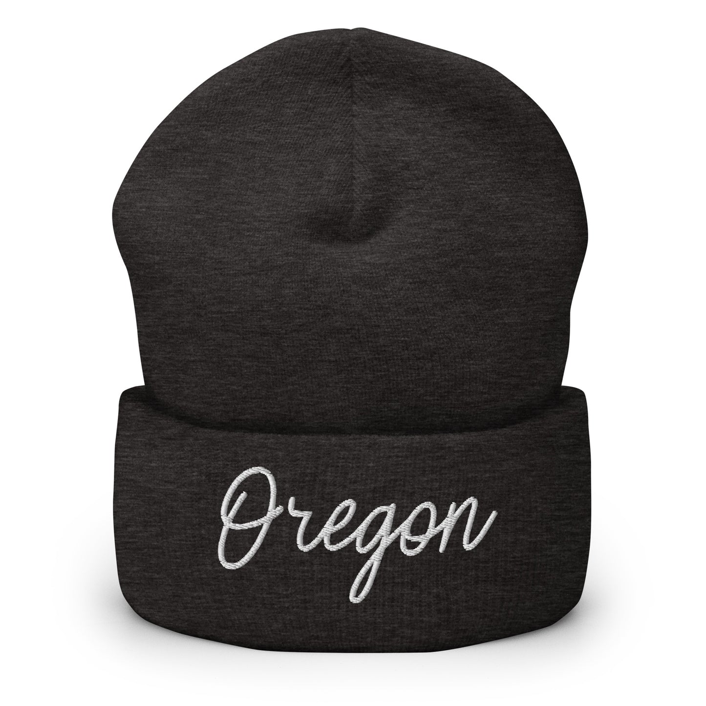 Oregon Retro Script Cuffed Beanie Hat