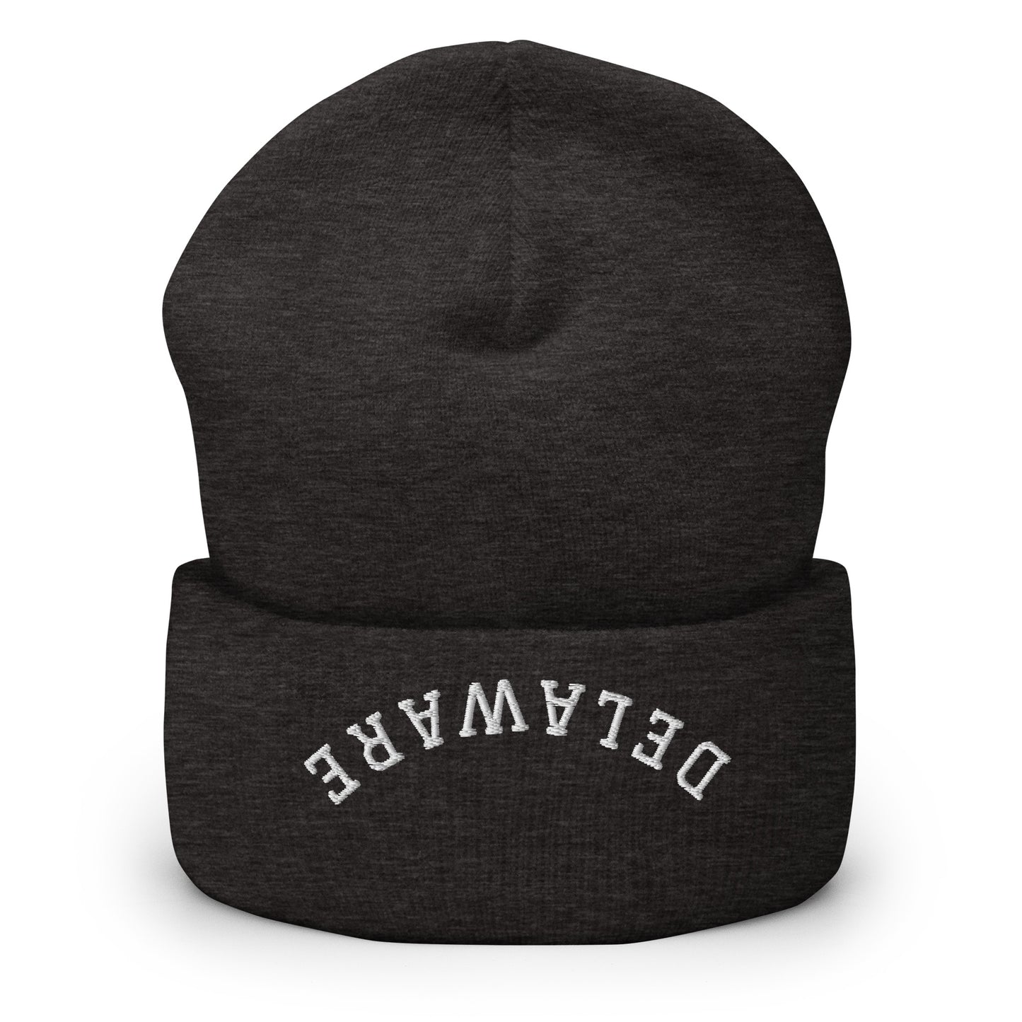 Delaware Upside Down Arch Cuffed Beanie Hat