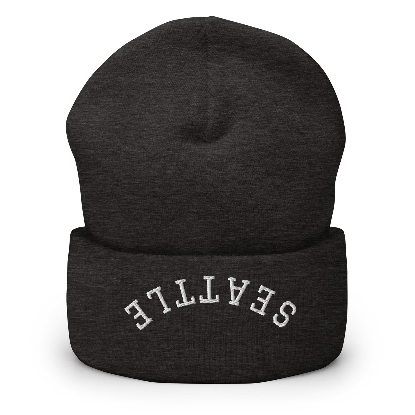 Seattle Upside Down Arch Cuffed Beanie Hat