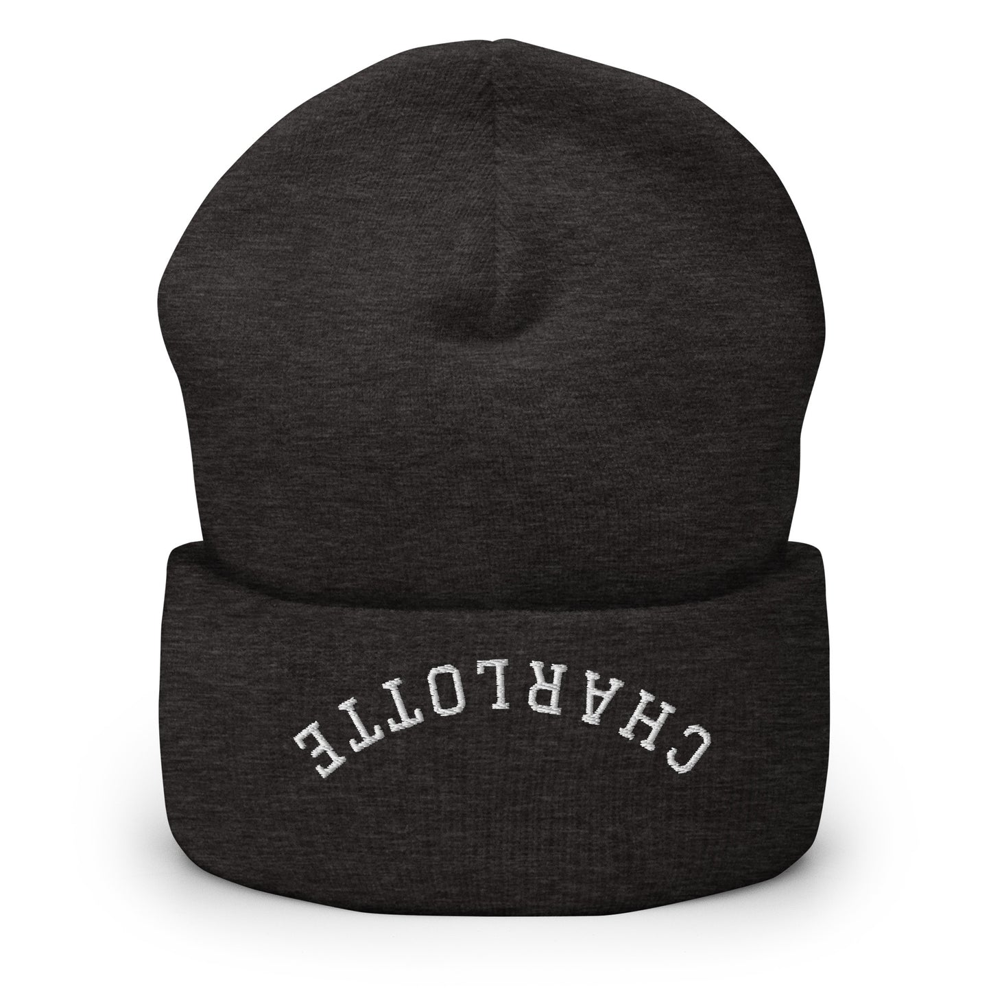 Charlotte Upside Down Arch Cuffed Beanie Hat
