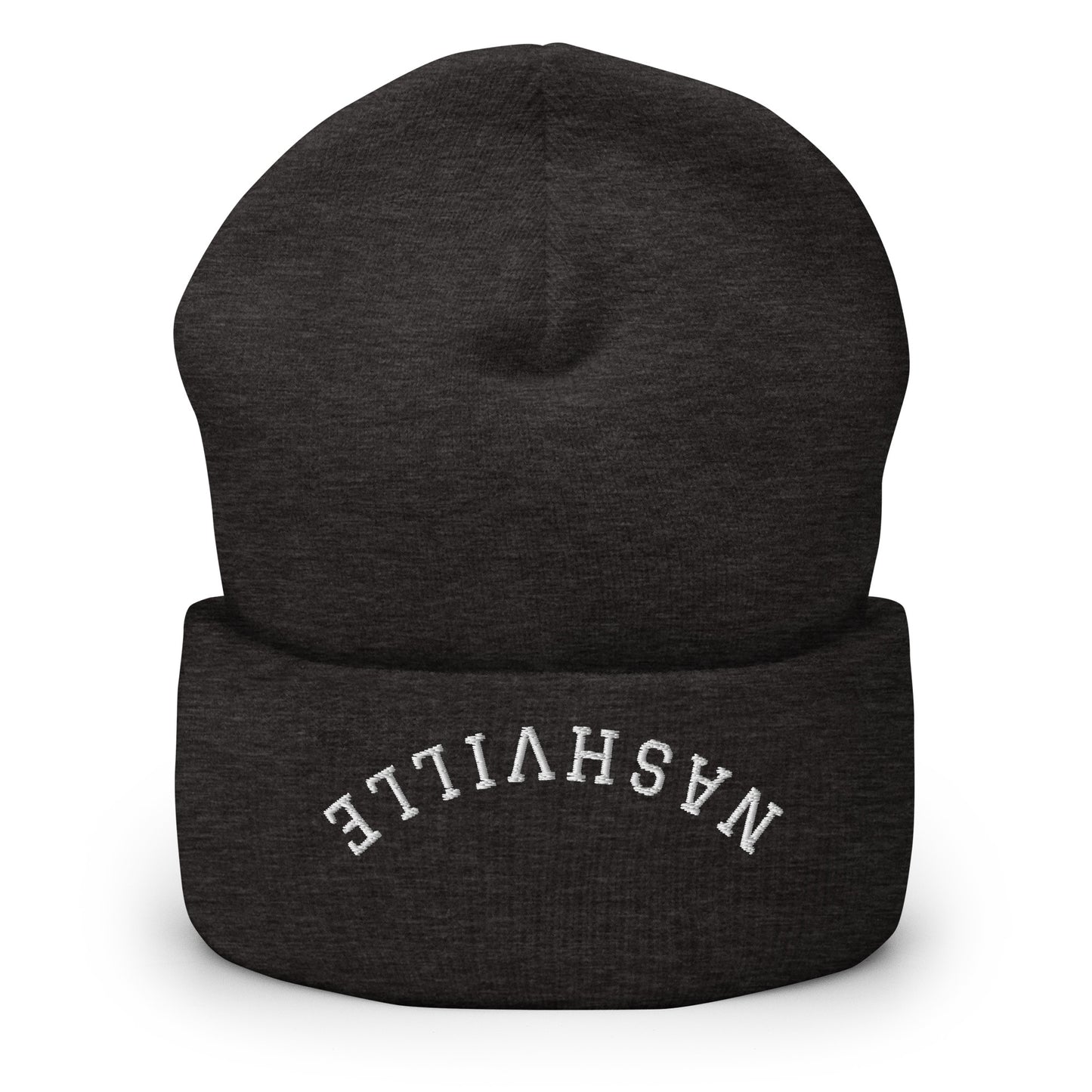 Nashville Upside Down Arch Cuffed Beanie Hat