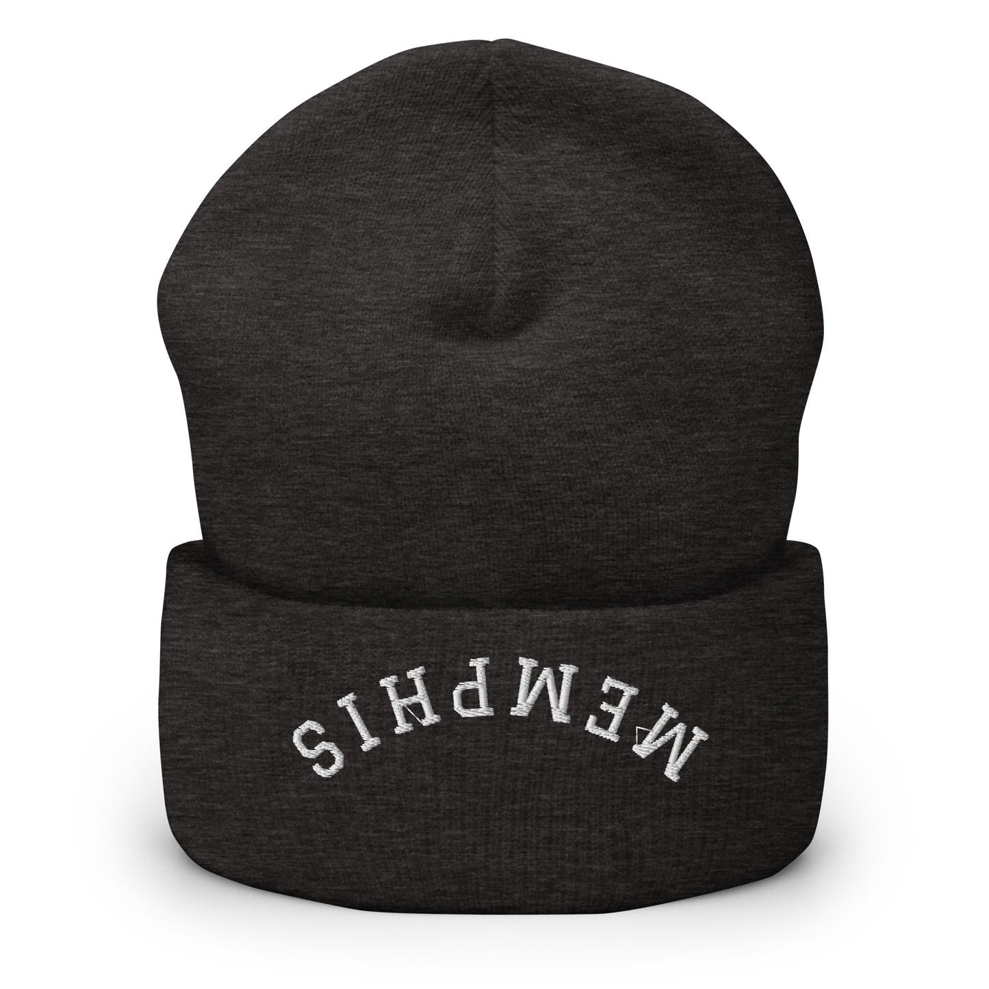 Memphis Upside Down Arch Cuffed Beanie Hat