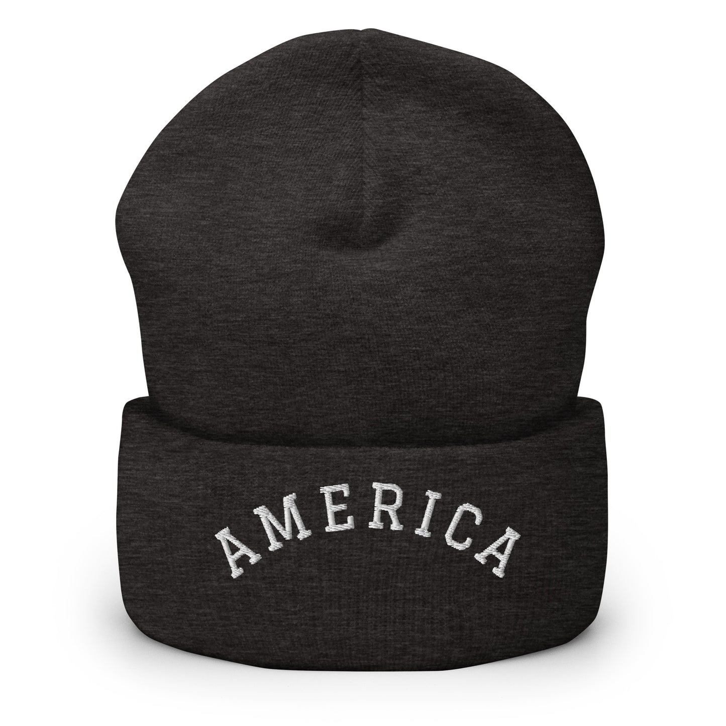 United States USA "America" Arch Cuffed Beanie Hat