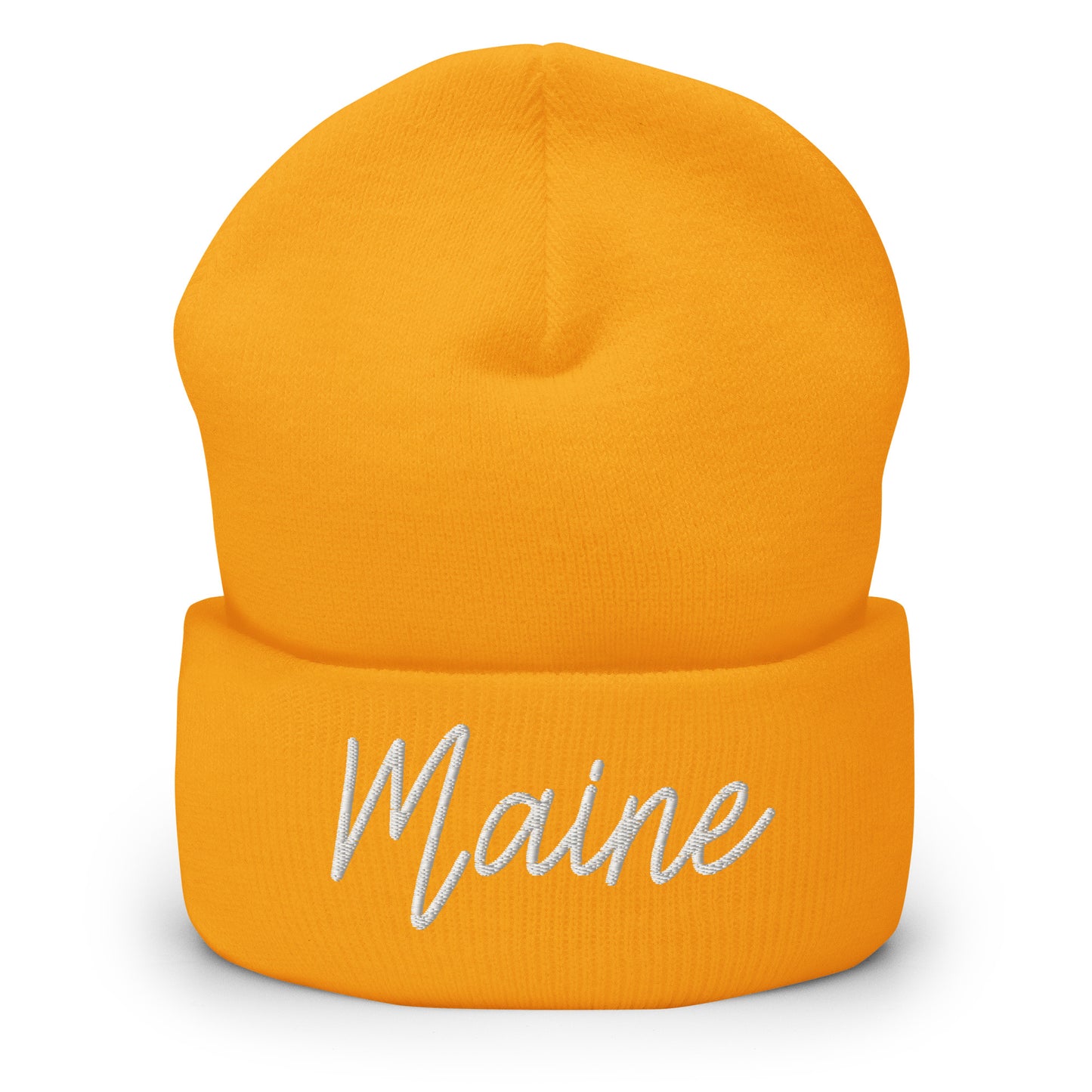 Maine Retro Script Cuffed Beanie Hat