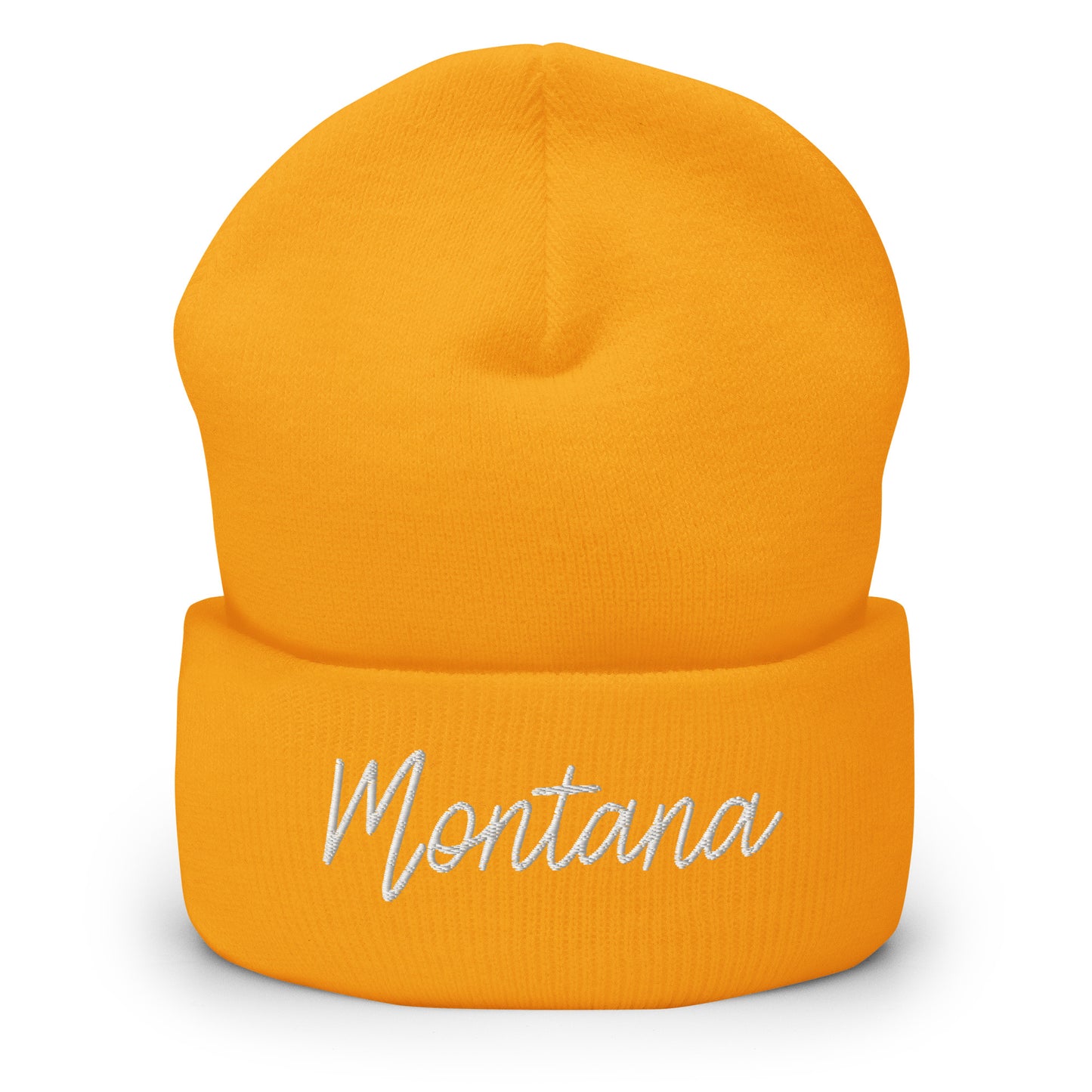Montana Retro Script Cuffed Beanie Hat