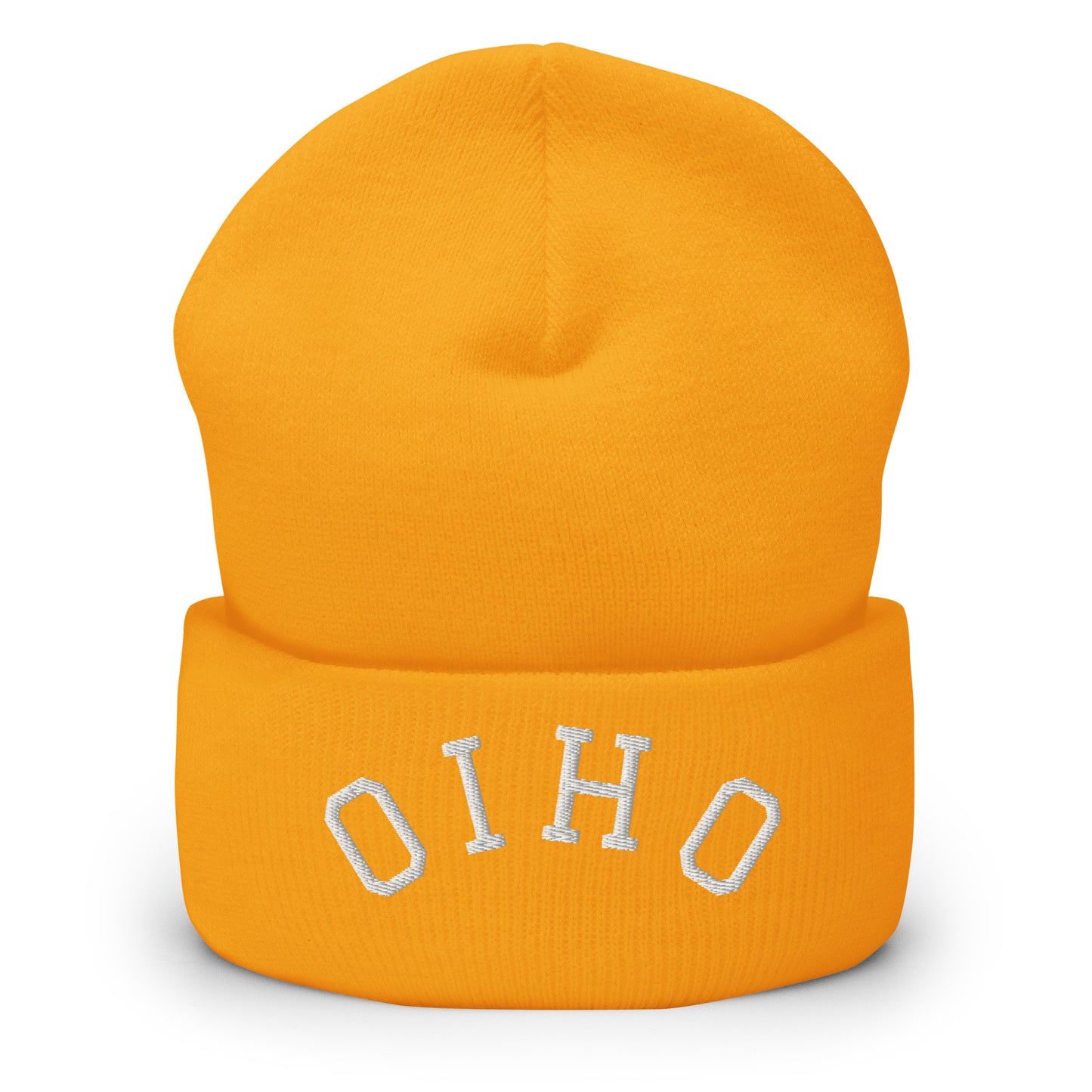 Ohio Upside Down Arch Cuffed Beanie Hat