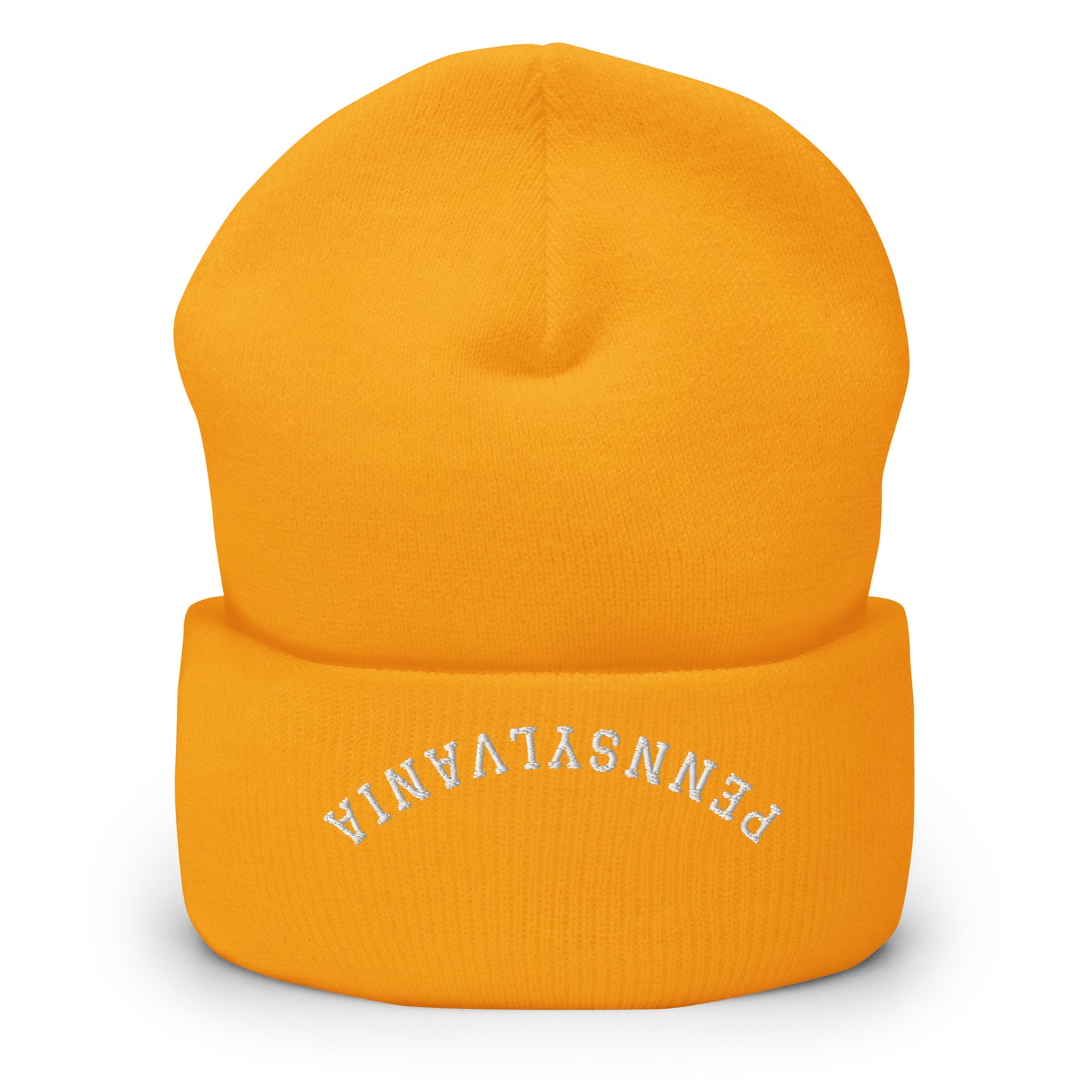 Pennsylvania Upside Down Arch Cuffed Beanie Hat