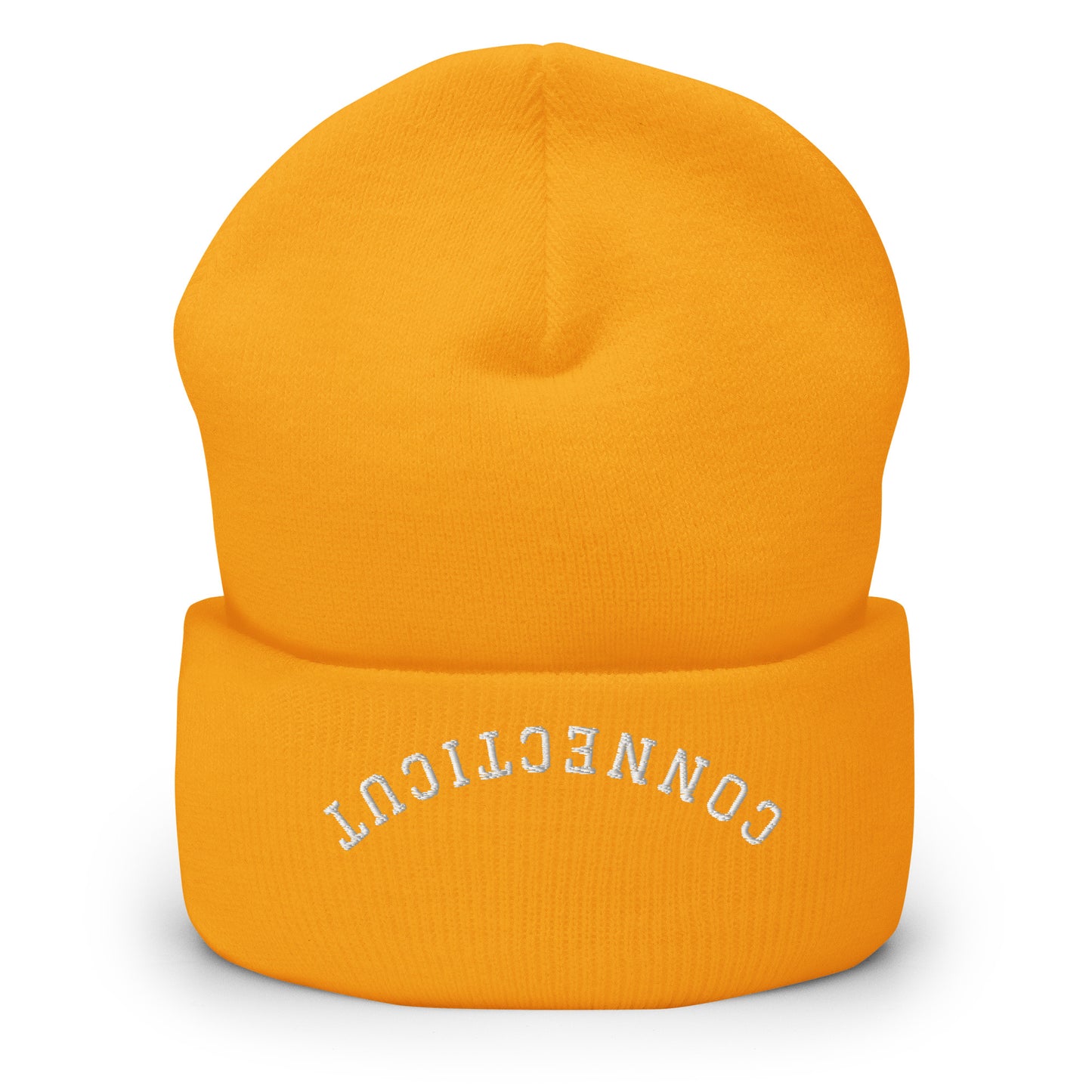 Connecticut Upside Down Arch Cuffed Beanie Hat