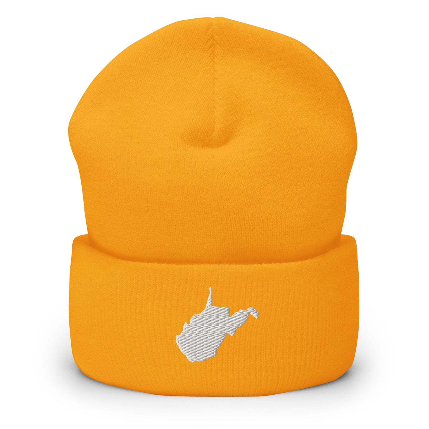 West Virginia State Silhouette Cuffed Beanie Hat