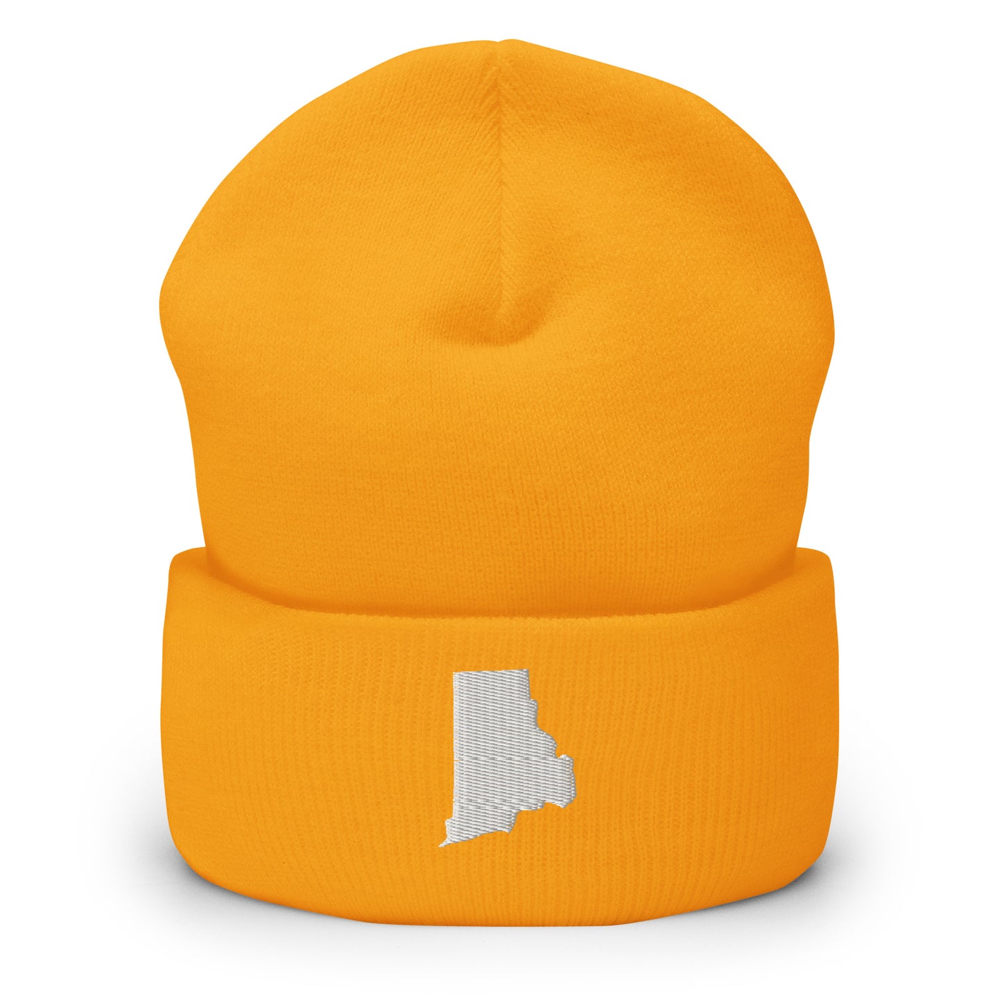 Rhode Island State Silhouette Cuffed Beanie Hat