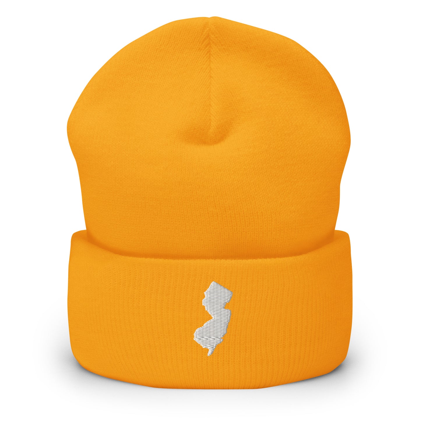 New Jersey State Silhouette Cuffed Beanie Hat