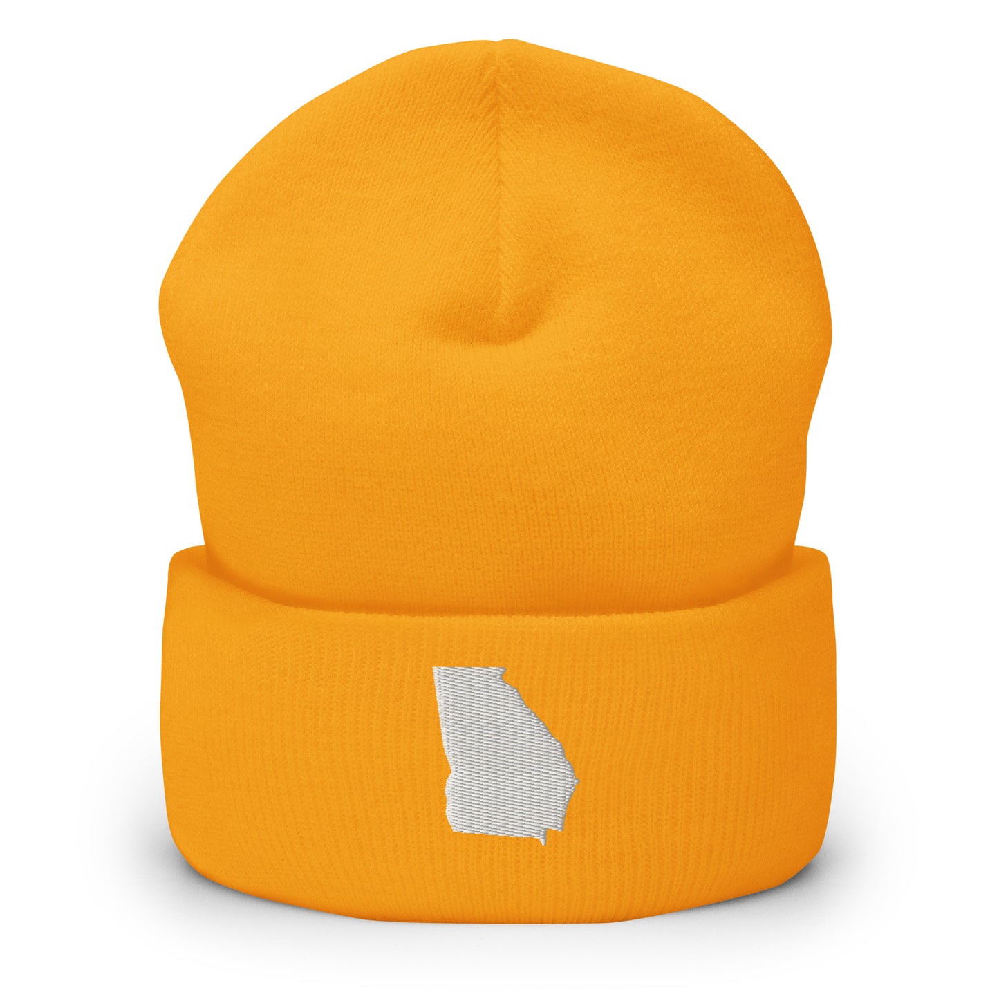 Georgia State Silhouette Cuffed Beanie Hat