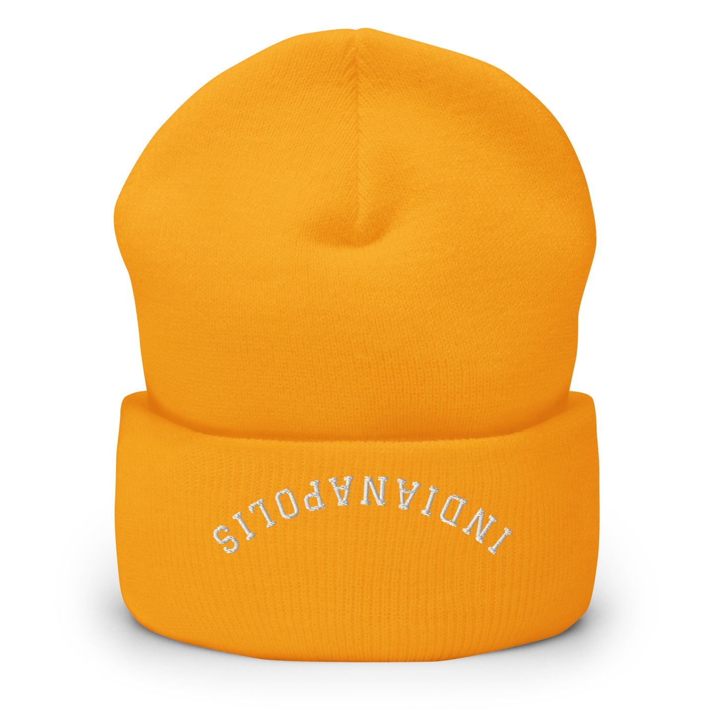 Indianapolis Upside Down Arch Cuffed Beanie Hat