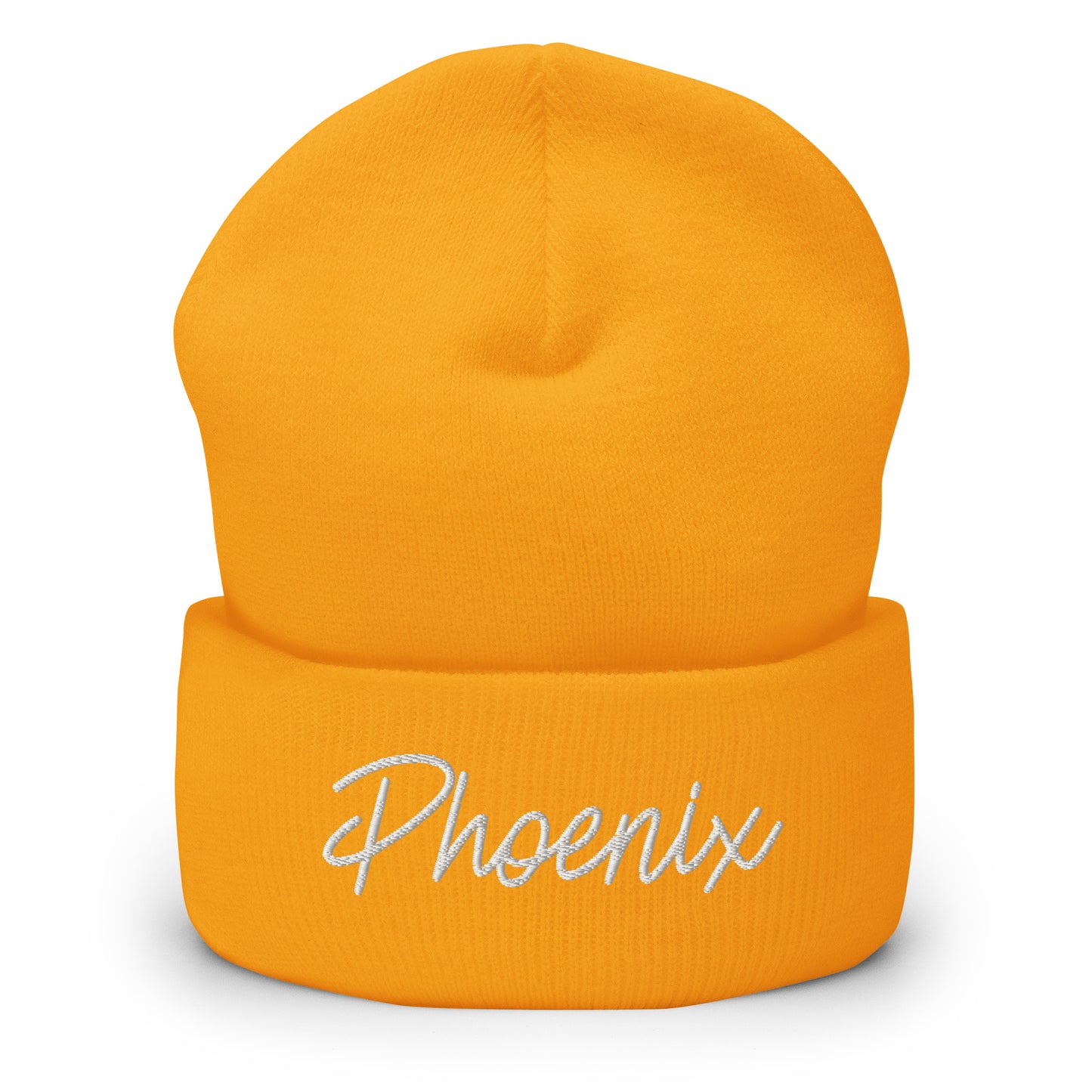 Phoenix Retro Script Cuffed Beanie Hat