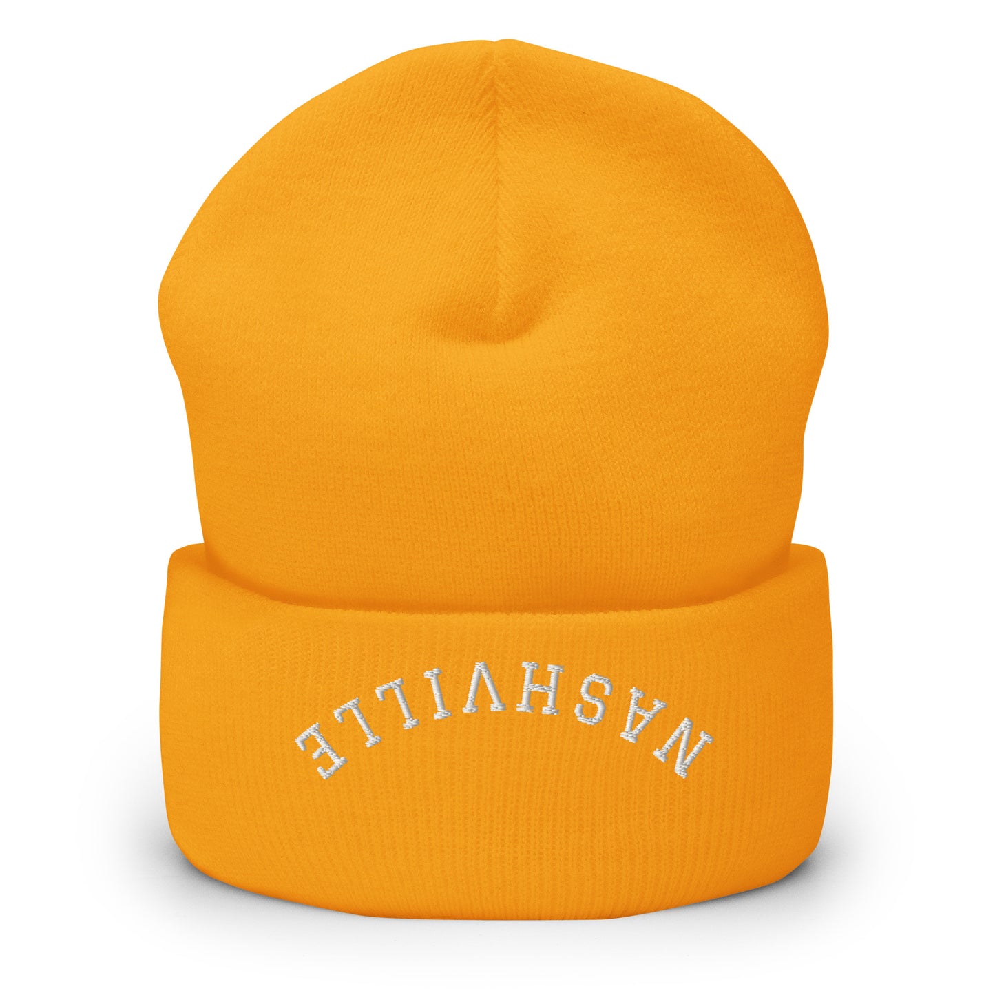 Nashville Upside Down Arch Cuffed Beanie Hat