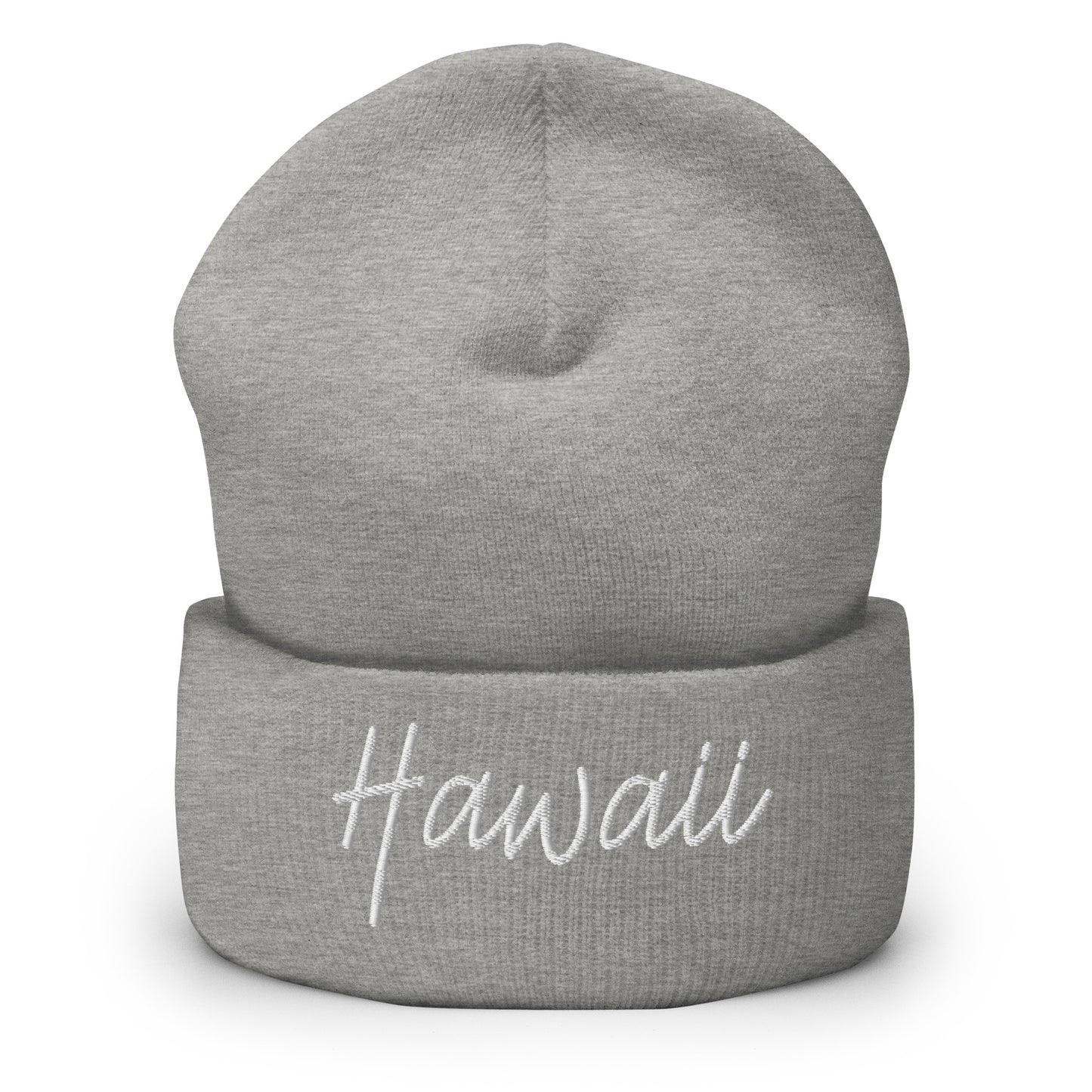 Hawaii Retro Script Cuffed Beanie Hat