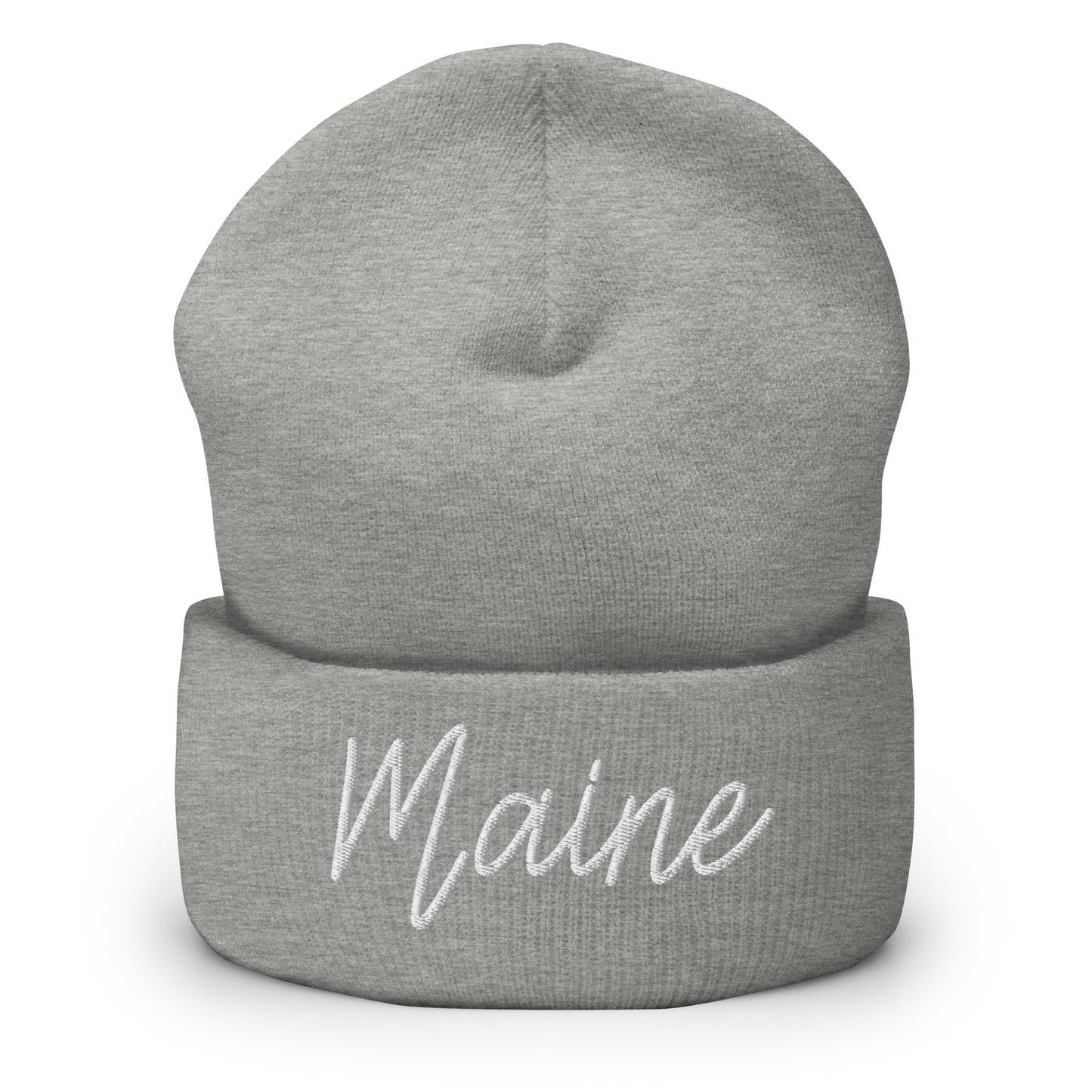 Maine Retro Script Cuffed Beanie Hat