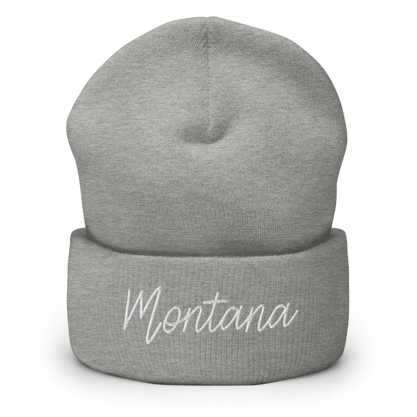 Montana Retro Script Cuffed Beanie Hat