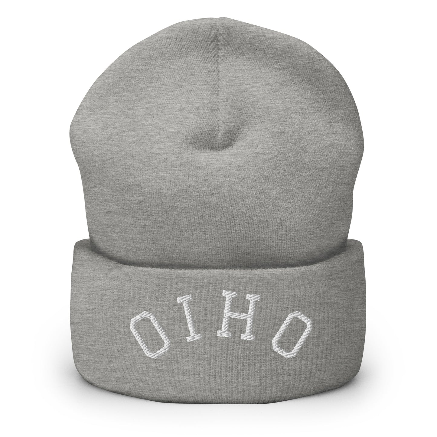 Ohio Upside Down Arch Cuffed Beanie Hat