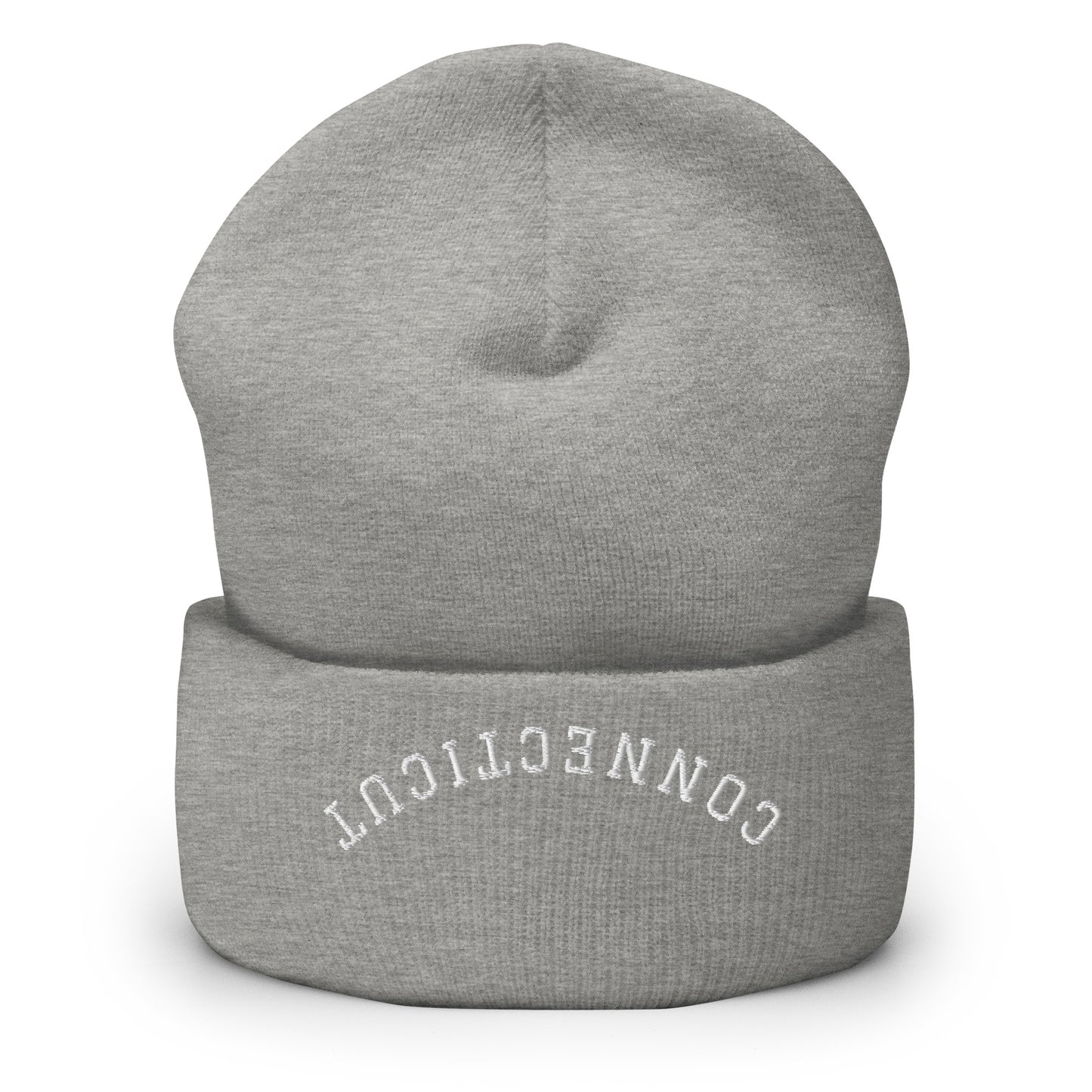 Connecticut Upside Down Arch Cuffed Beanie Hat