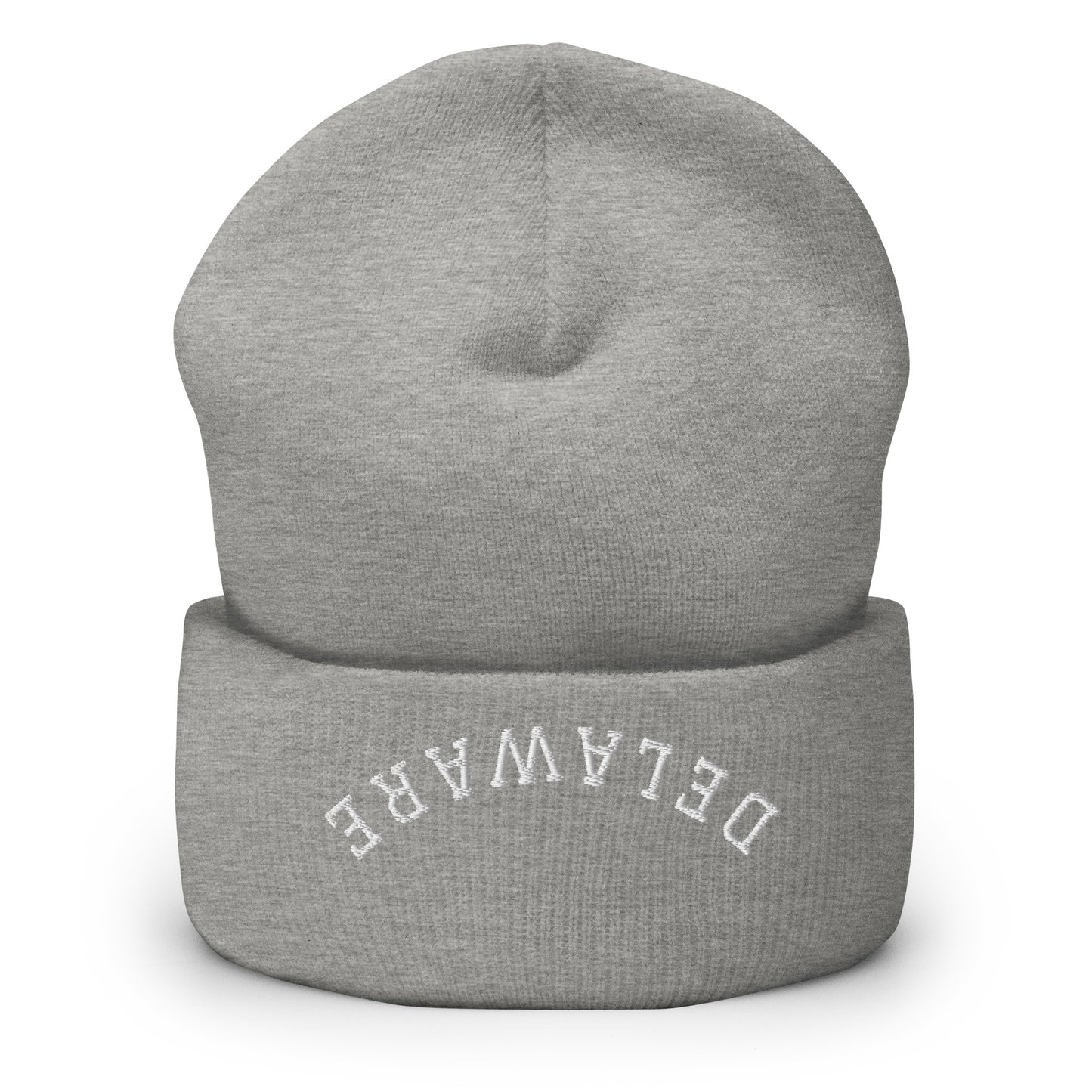 Delaware Upside Down Arch Cuffed Beanie Hat