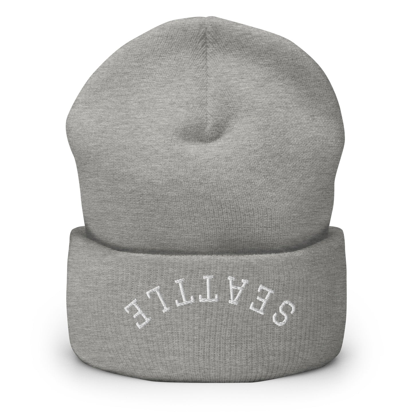 Seattle Upside Down Arch Cuffed Beanie Hat