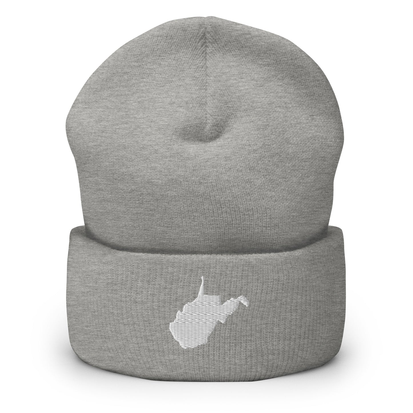 West Virginia State Silhouette Cuffed Beanie Hat