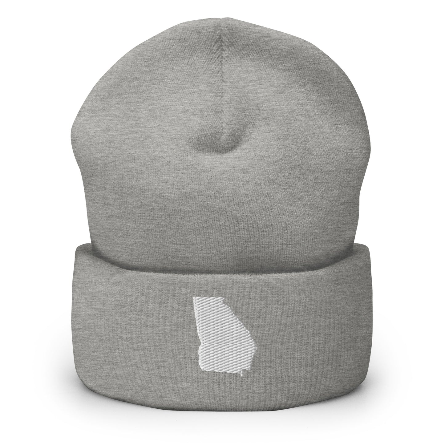 Georgia State Silhouette Cuffed Beanie Hat
