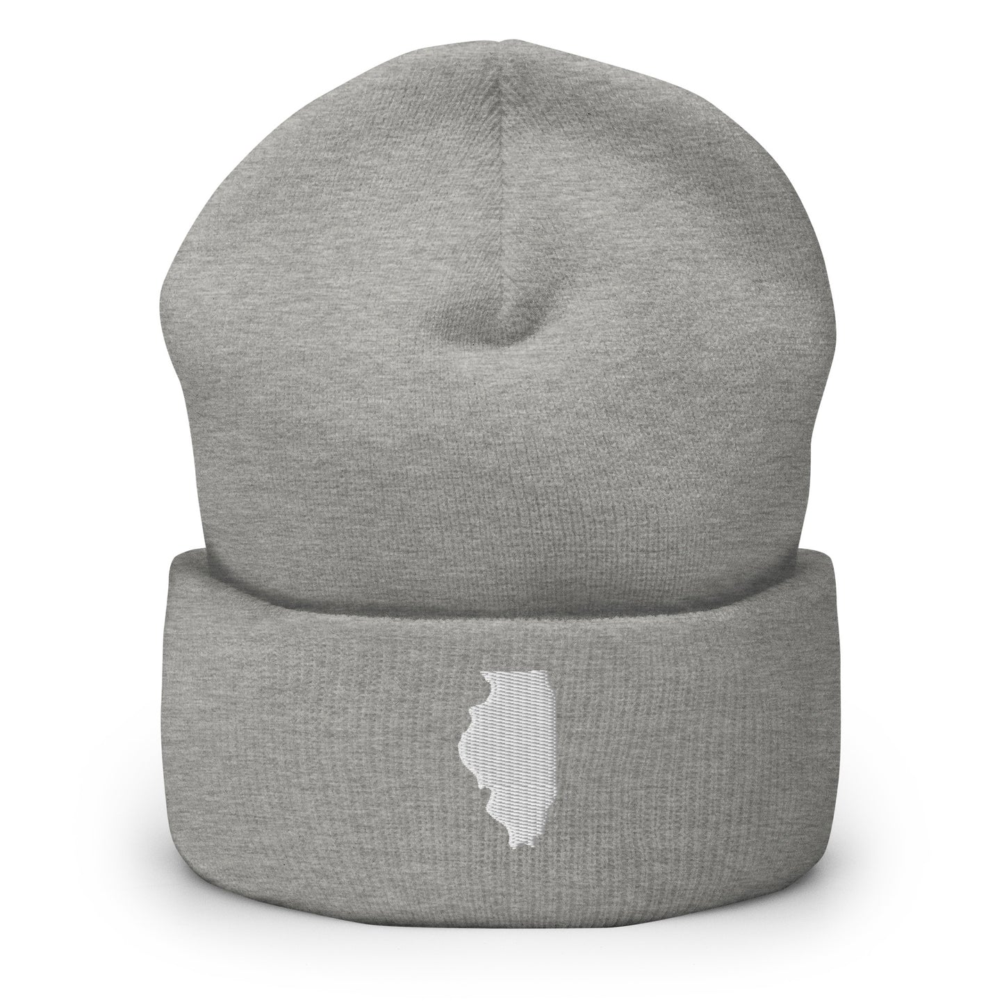 Illinois State Silhouette Cuffed Beanie Hat