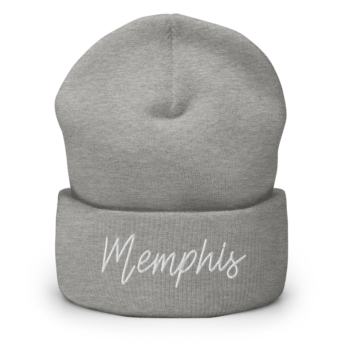 Memphis Retro Script Cuffed Beanie Hat