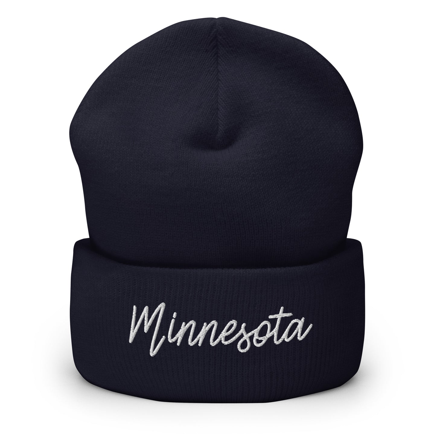Minnesota Retro Script Cuffed Beanie Hat