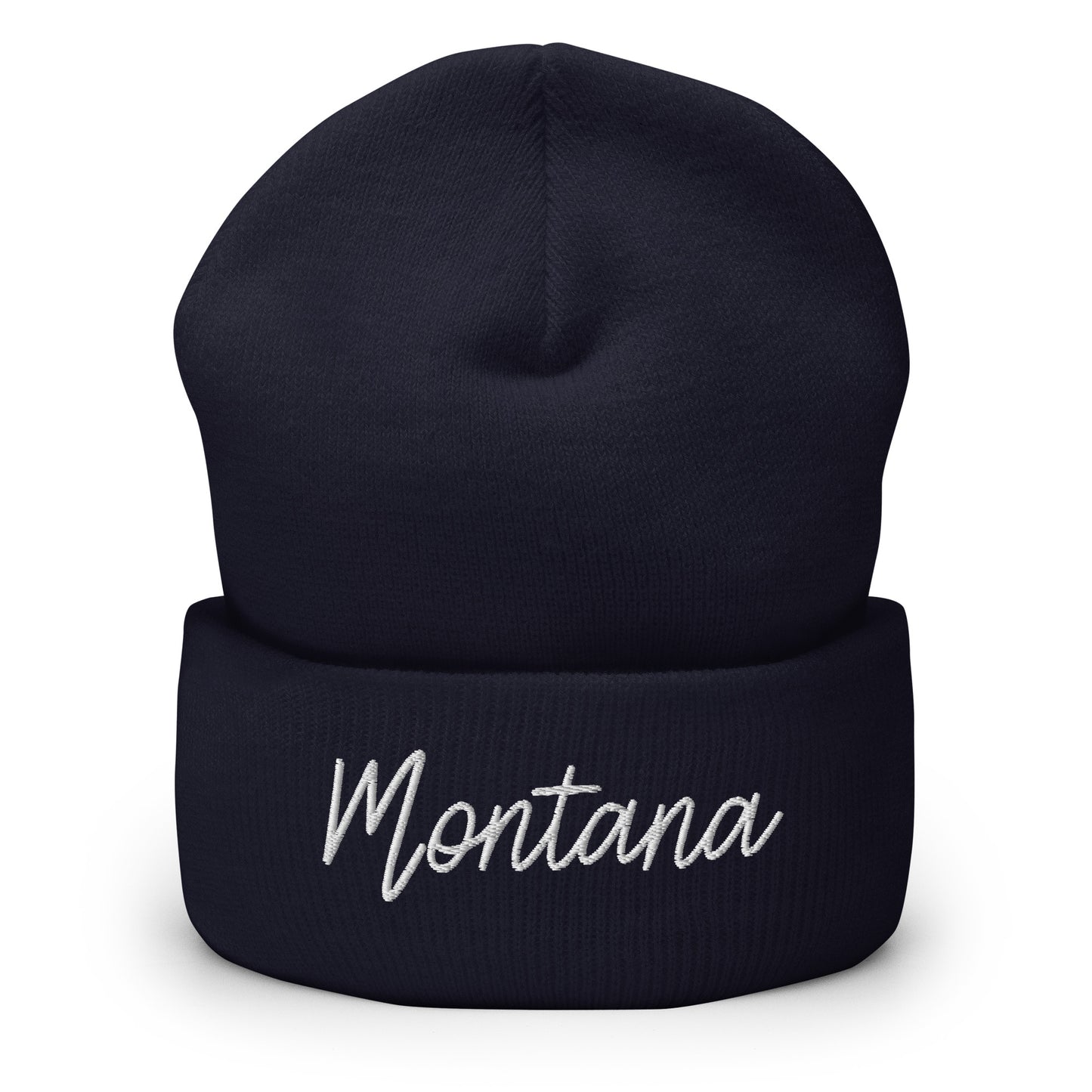 Montana Retro Script Cuffed Beanie Hat